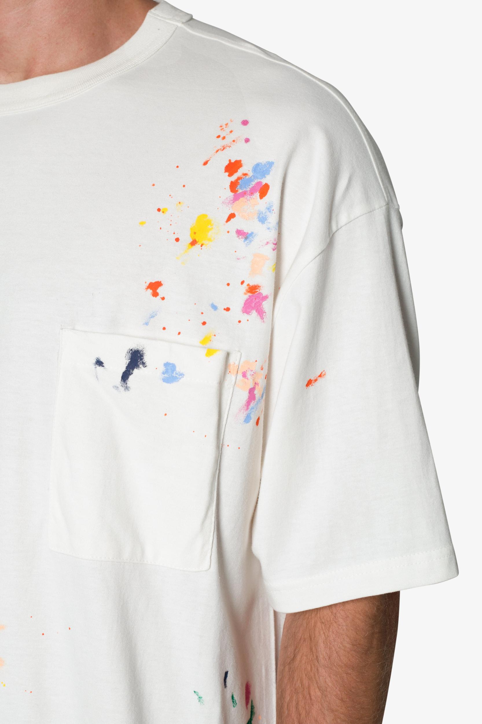 Paint Splatter Tee - Off White Product Image
