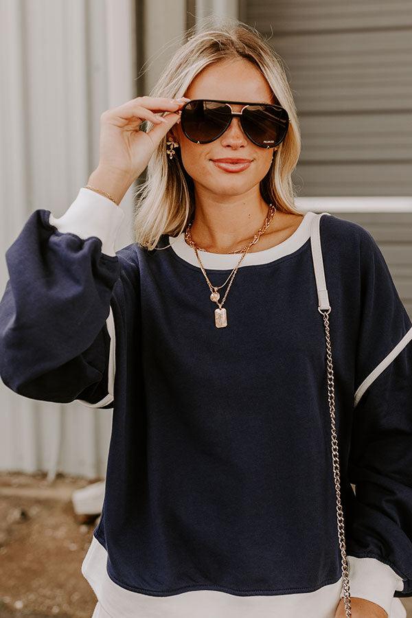 Quay High Profile Polarized Aviator Sunnies in Black Product Image