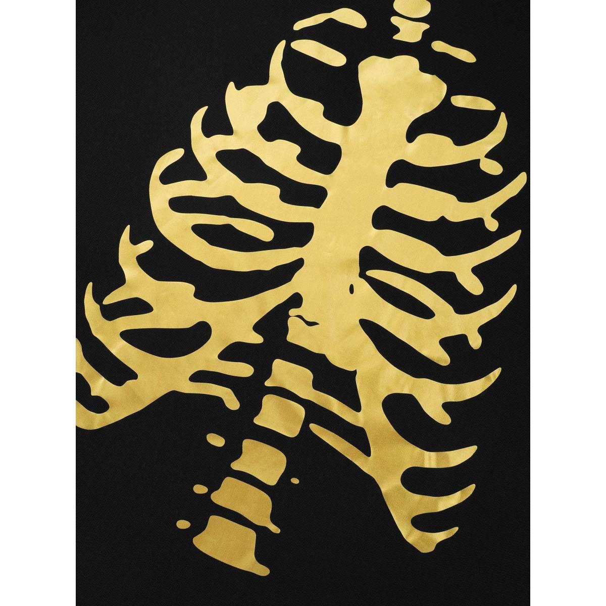 Plus Size Bone Stamping Gold Accents Mini Dress Black Women Cocktail Texture Party Curvy Bloomchic 26/4X Product Image