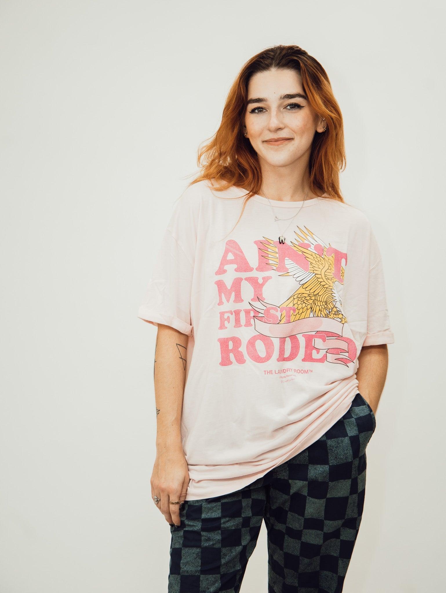 The Laundry Room Rodeo Queen Oversized Tee - Blush Pink Product Image
