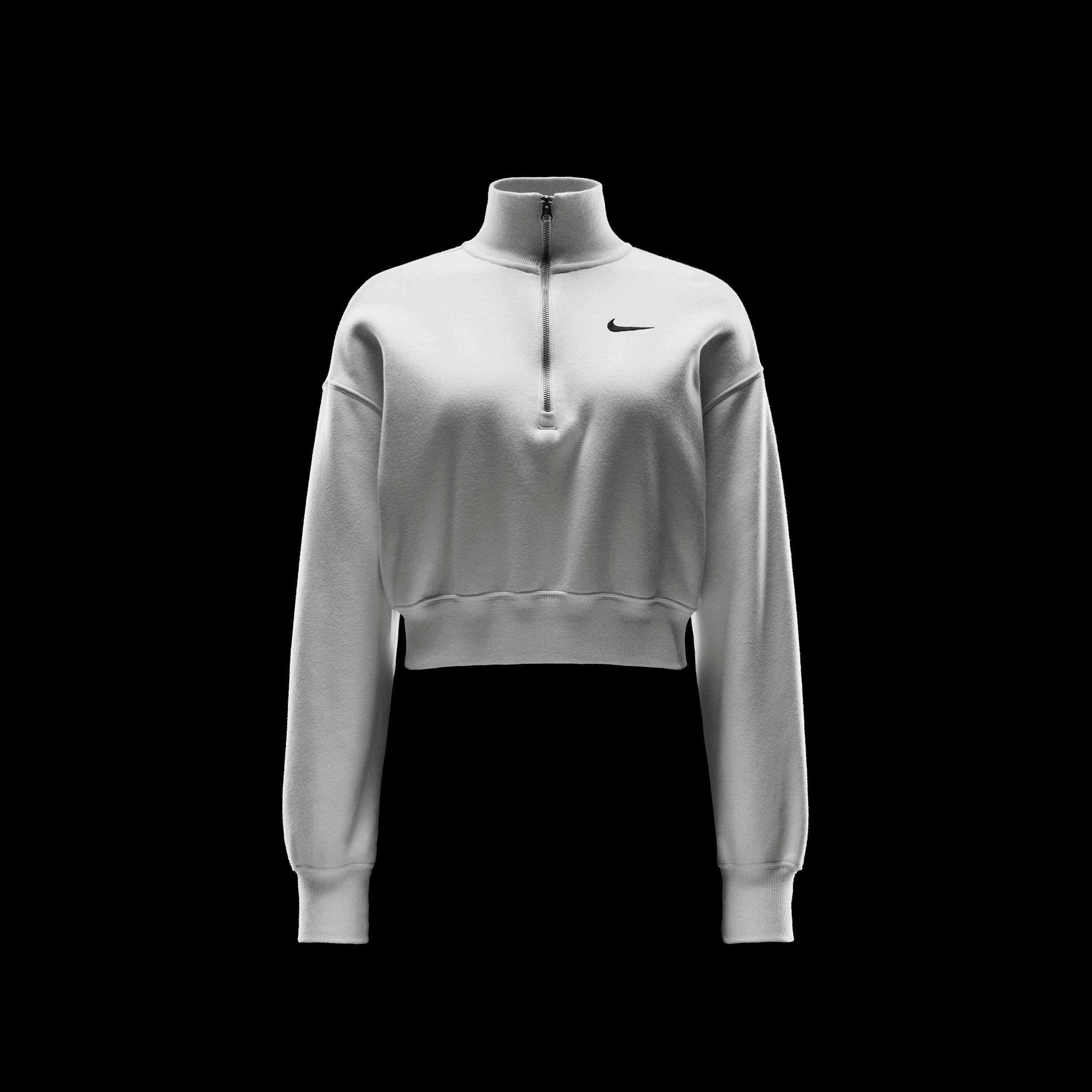 Women's Nike Sportswear Phoenix Fleece 1/4-Zip Cropped Sweatshirt Product Image