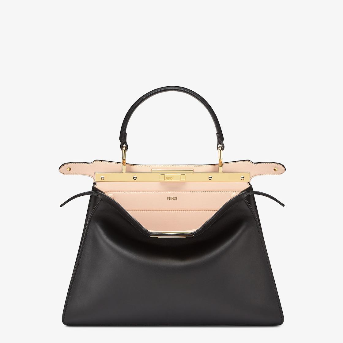Peekaboo ISeeU MediumBlack, calf leather bag Product Image