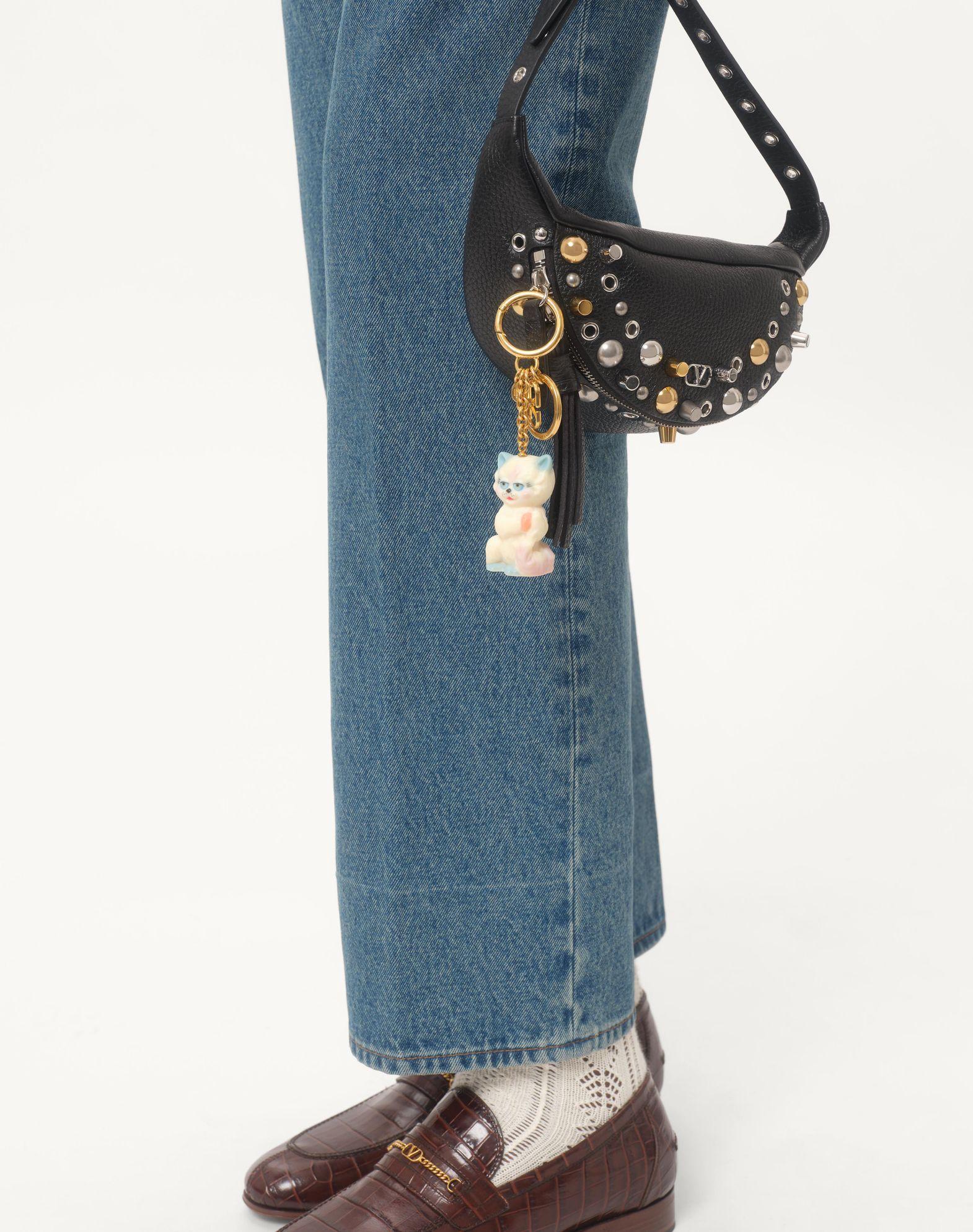 Valentino Garavani Le Chat De La Maison Nylon Bag Charm With Key Ring Product Image