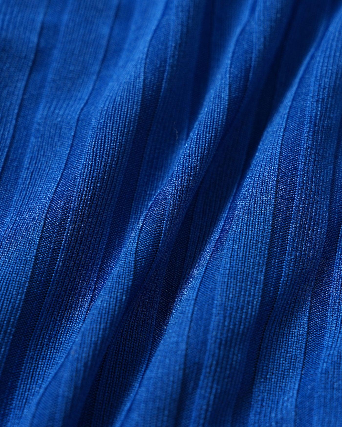 Blue Textured Triangle Bikini Set Product Image