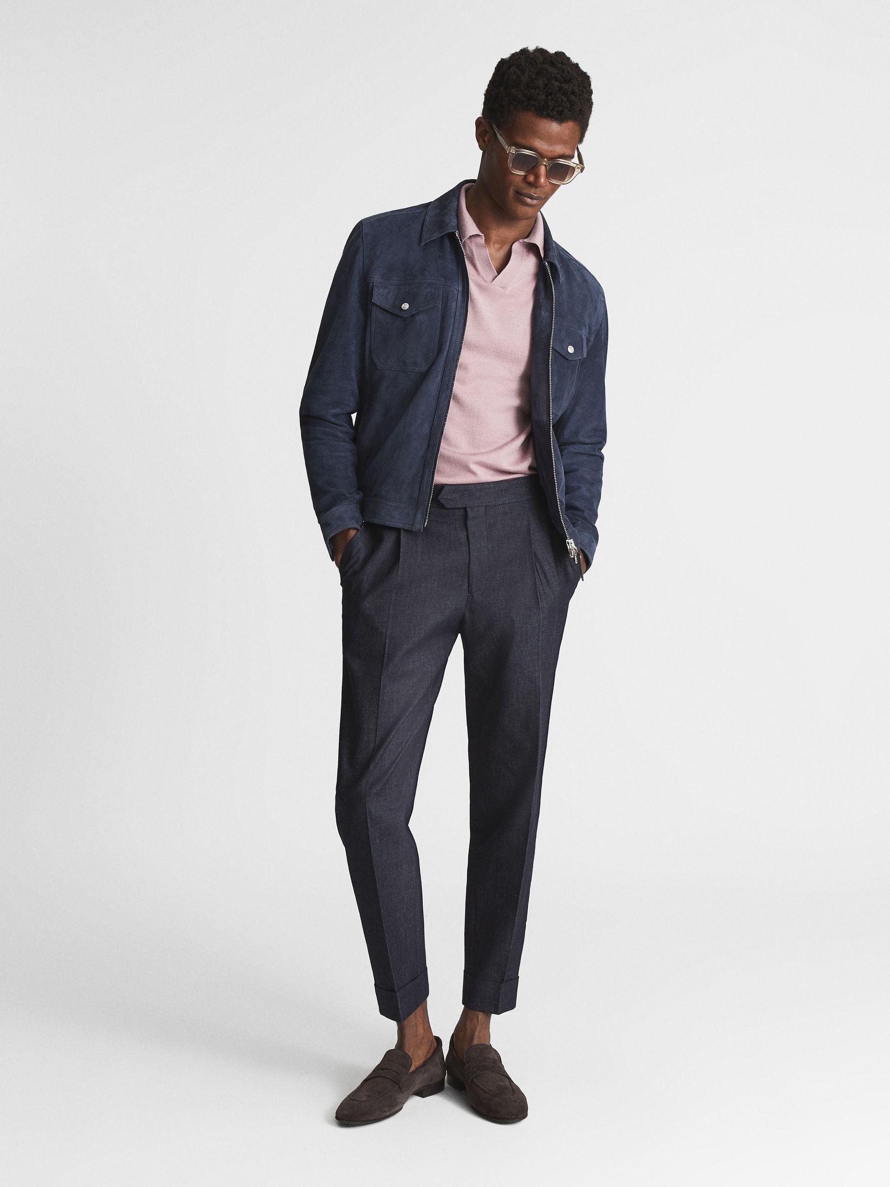 Relaxed Denim Trousers in Indigo Product Image