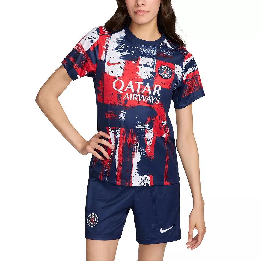 Women's Nike  Navy Paris Saint-Germain 2024/25 Home Academy Pro Pre-Match Top, Size: Medium, Psg Blue Product Image