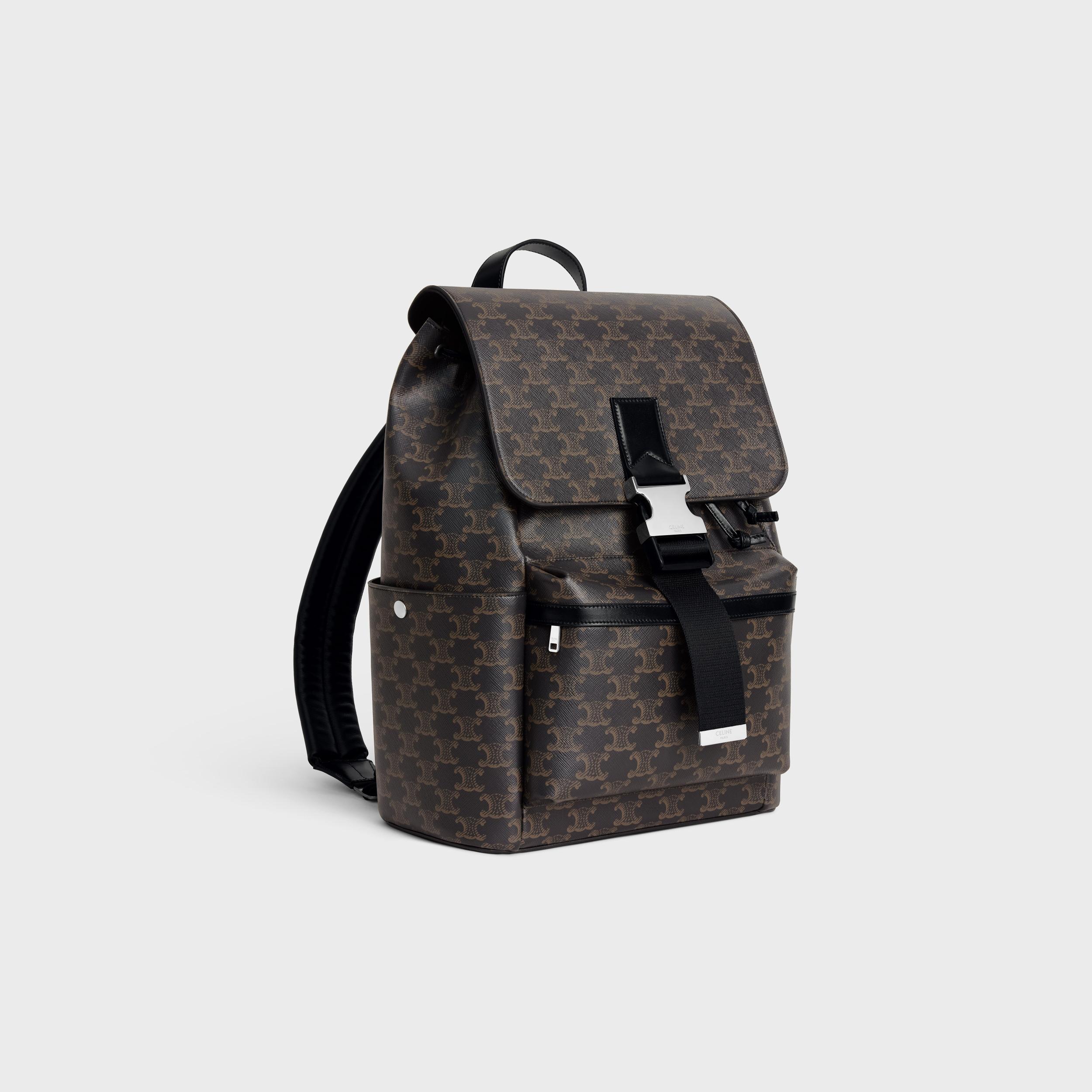 BACKPACK IN TRIOMPHE CANVAS AND CALFSKIN Product Image