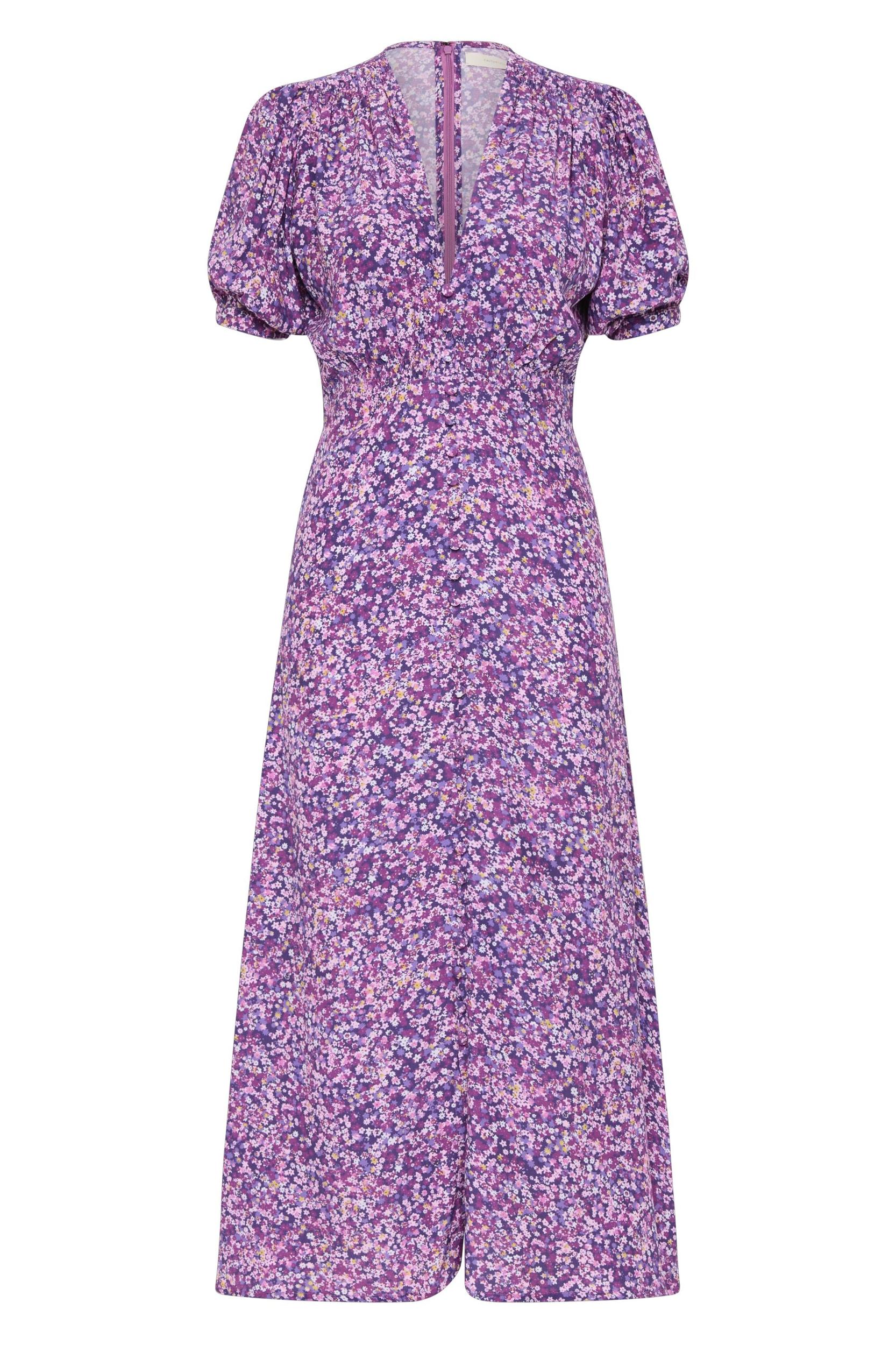 Bellavista Midi Dress Meander Micro Purple - Final Sale Product Image