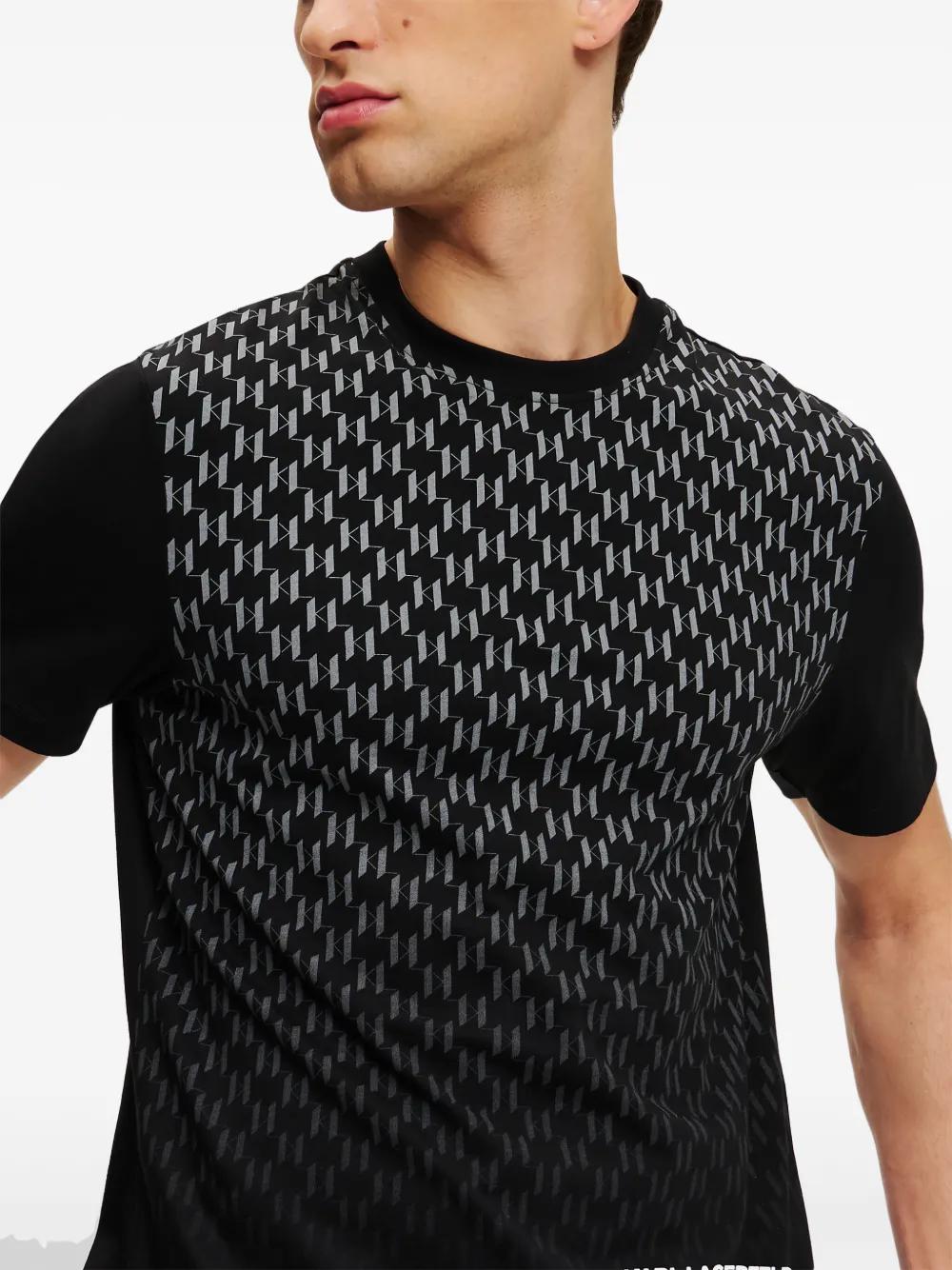 monogram-print T-shirt Product Image