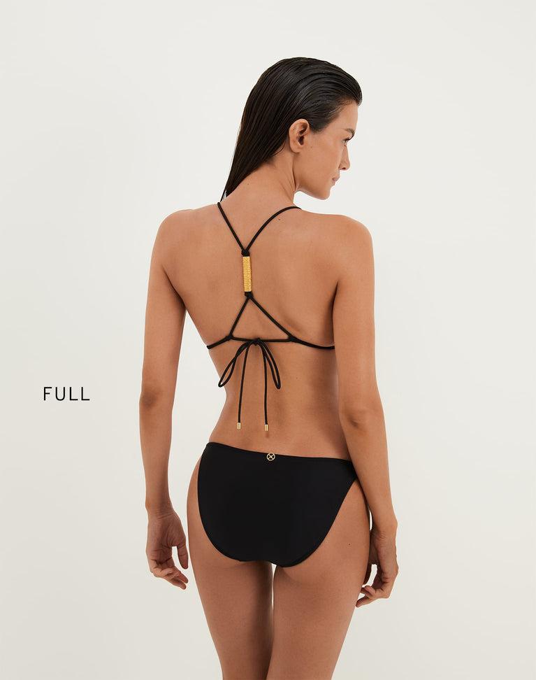 Matte Stacy T Back Tri Top - Black Product Image
