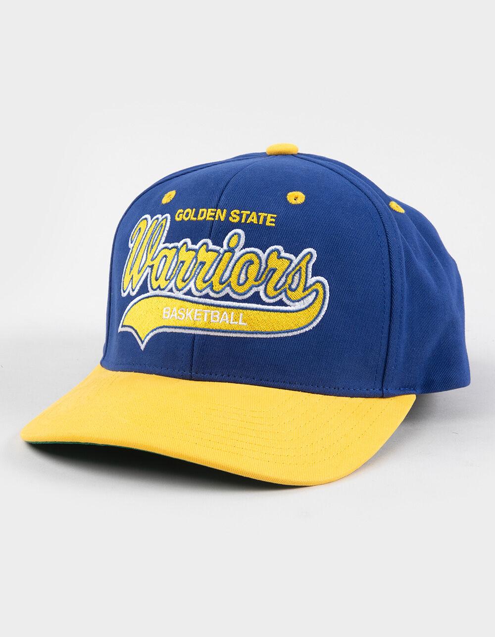 MITCHELL & NESS Golden State Warriors Tail Sweep 2.0 Pro Snapback Hat - BLUE Product Image