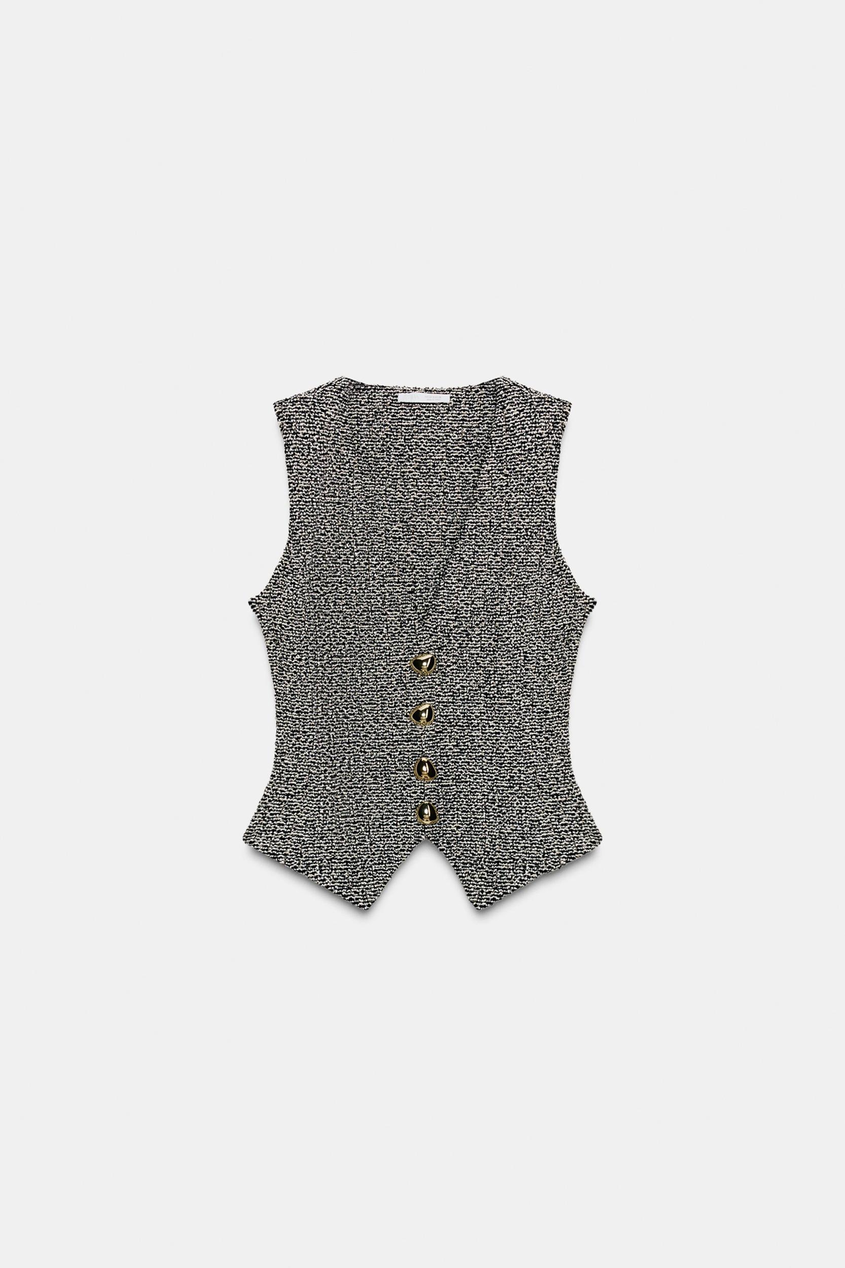 STRUCTURED BUTTON VEST Product Image