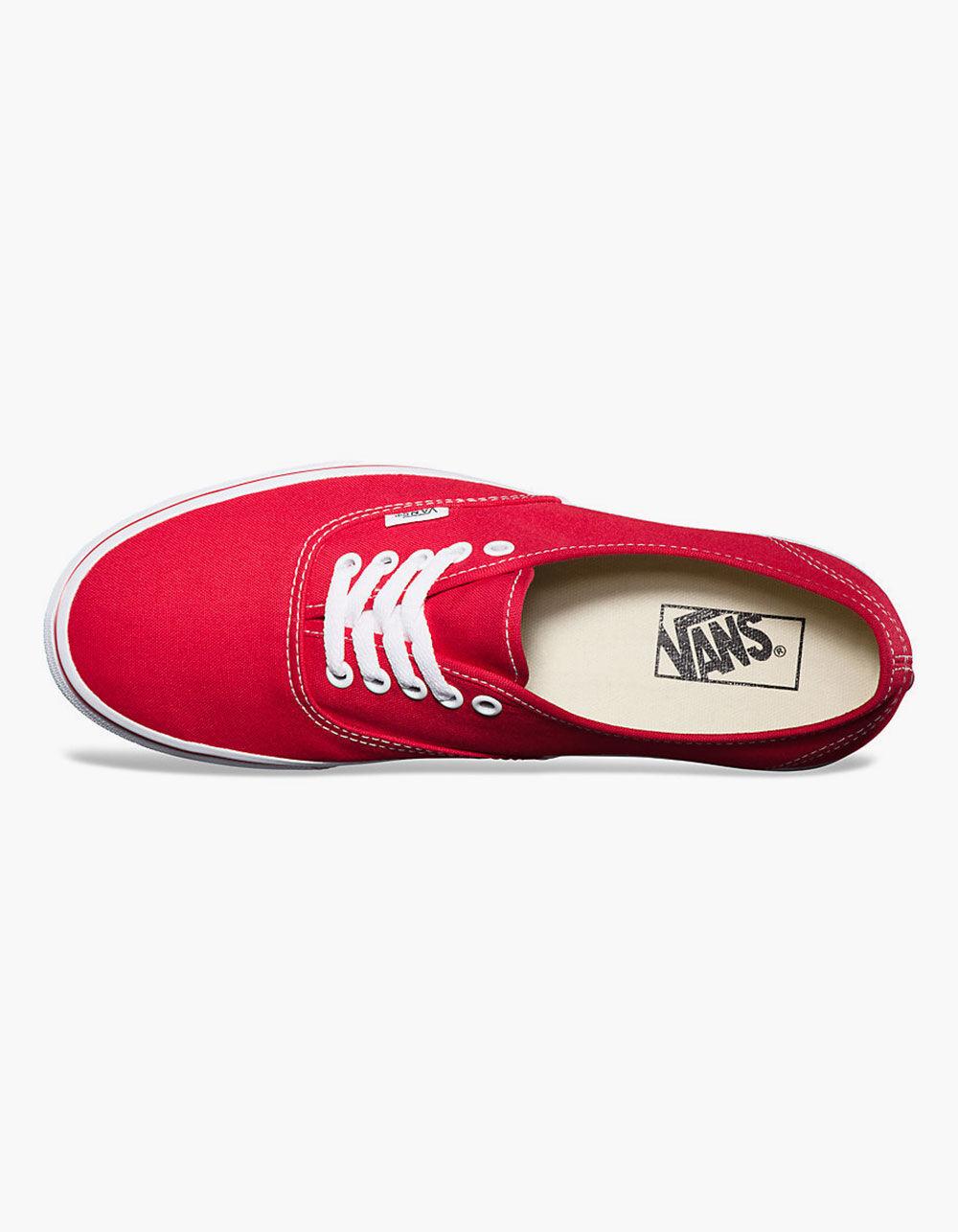 VANS Authentic Red Shoes - RED Product Image