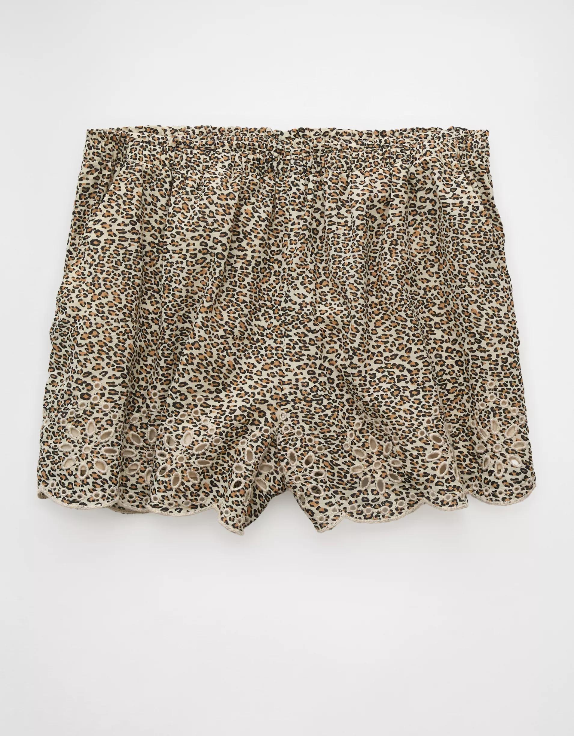 AE High-Waisted Leopard Short Product Image