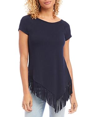 Karen Kane Angled Fringe Top Product Image