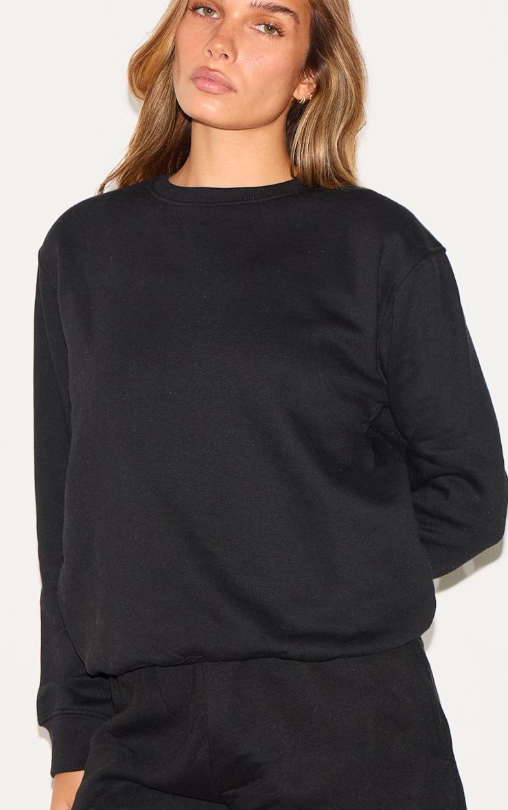 Black Oversized Sweatshirt Product Image