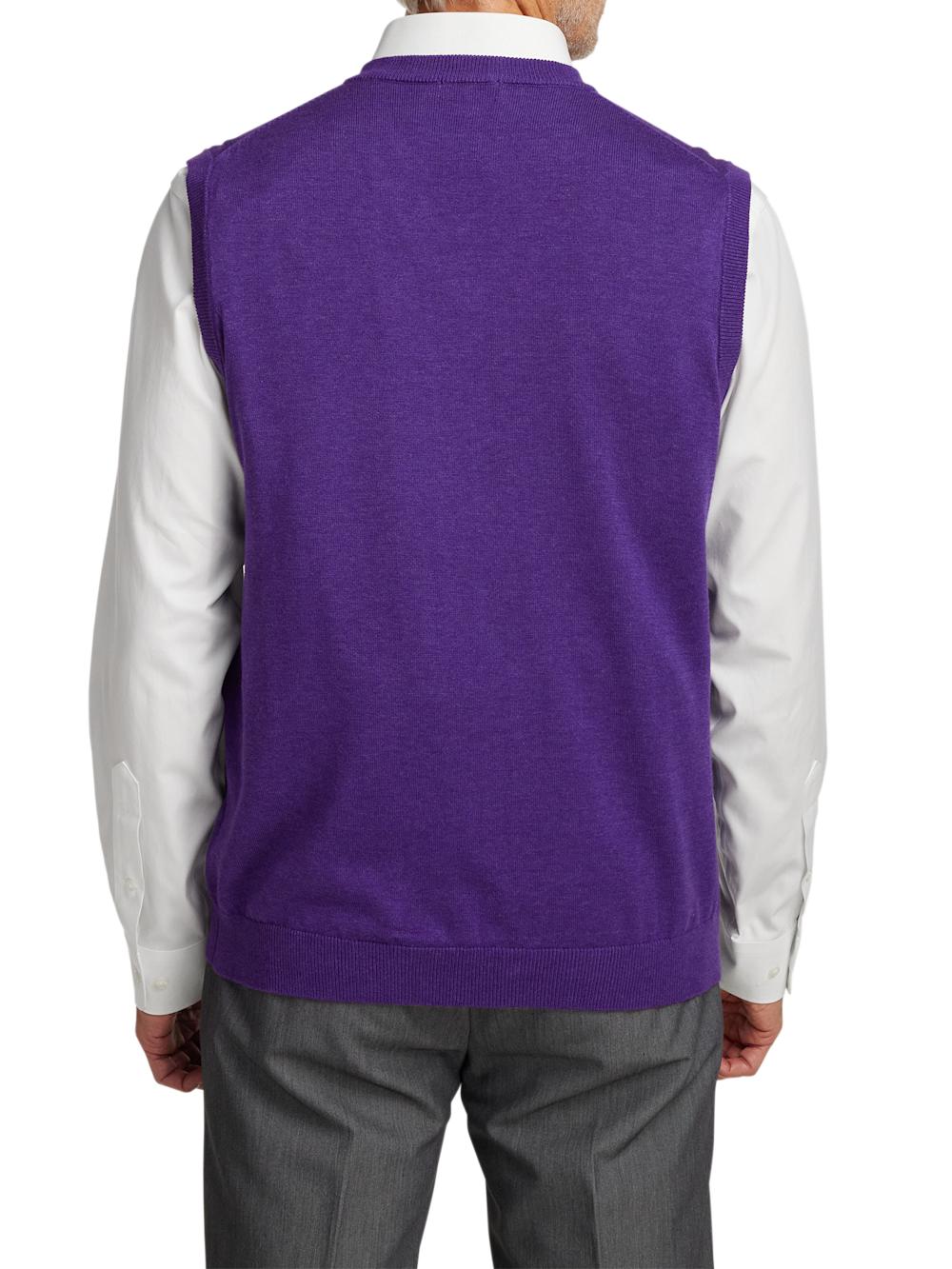 Supima Cotton Vest - Purple Product Image