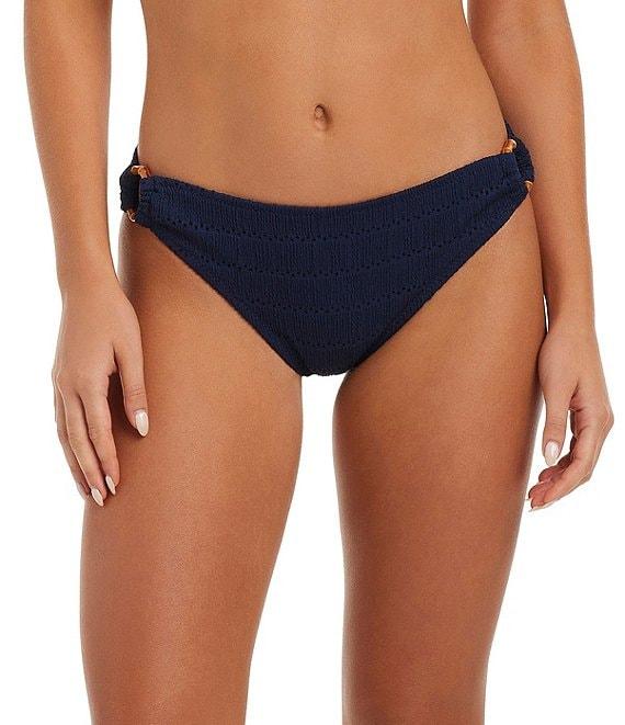 Jessica Simpson Boho Jacquard Side Ring Hipster Swim Bottom Product Image