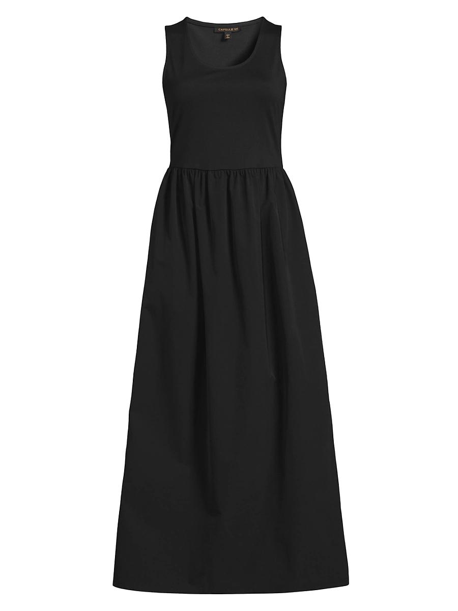 Womens The Spot Sleeveless A-Line Midi-Dress Product Image