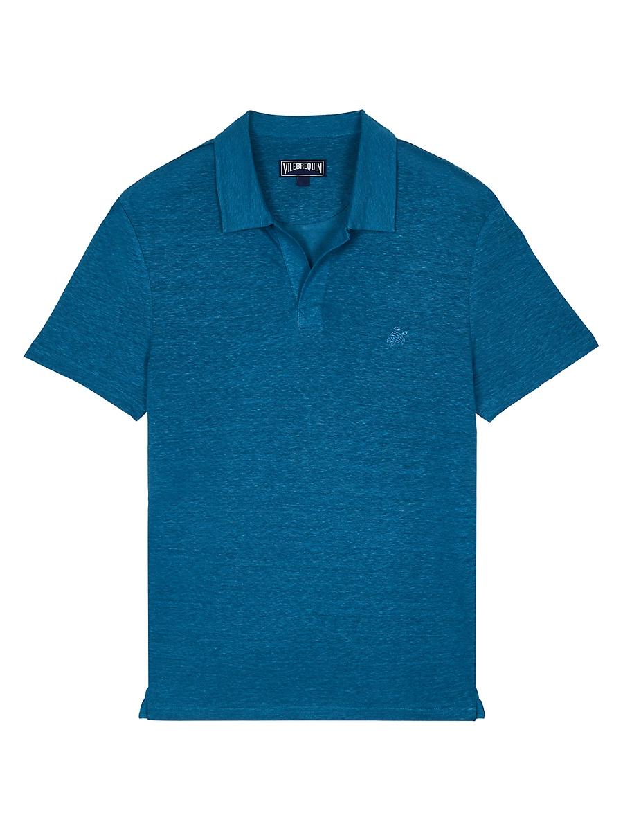 Mens Pyramid Linen Polo Shirt Product Image