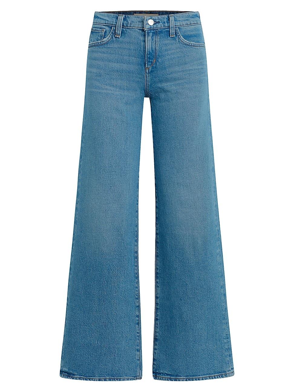 Womens The Lou Lou Low-Rise Wide-Leg Jeans Product Image