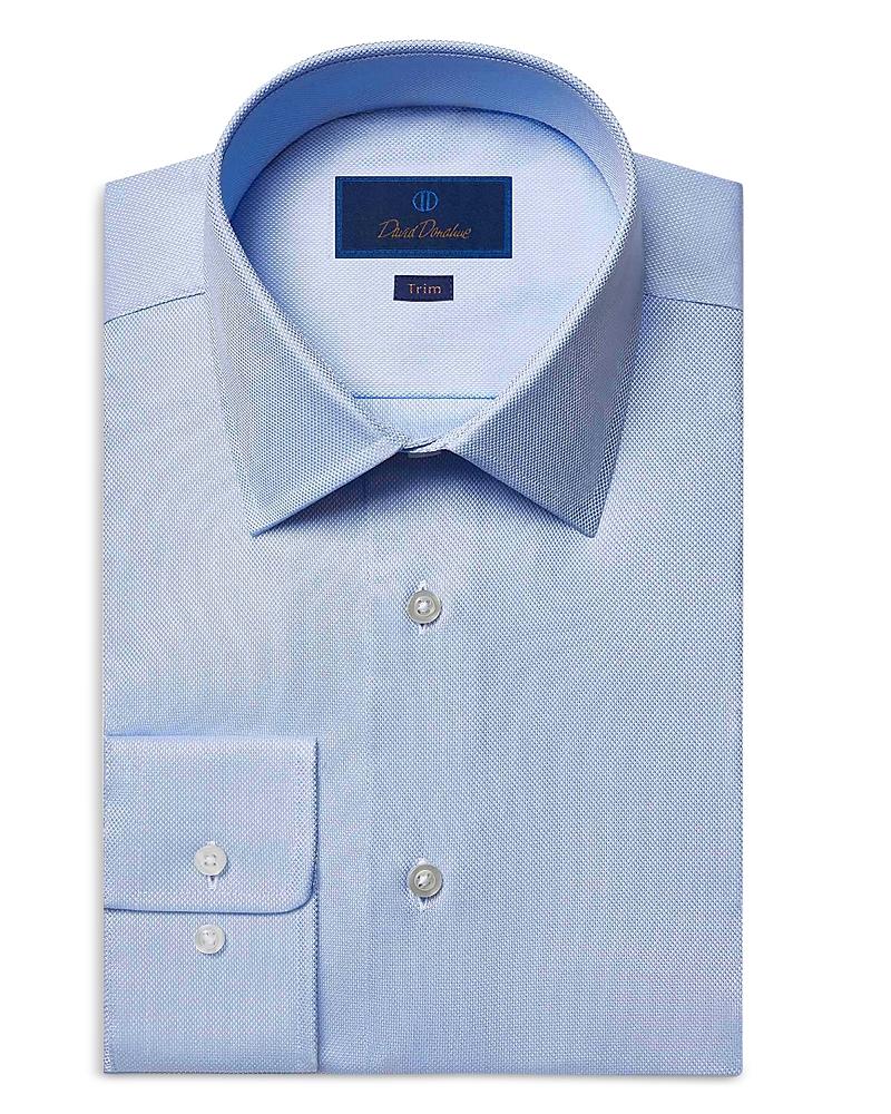 David Donahue Trim Fit Royal Oxford Dress Shirt Product Image