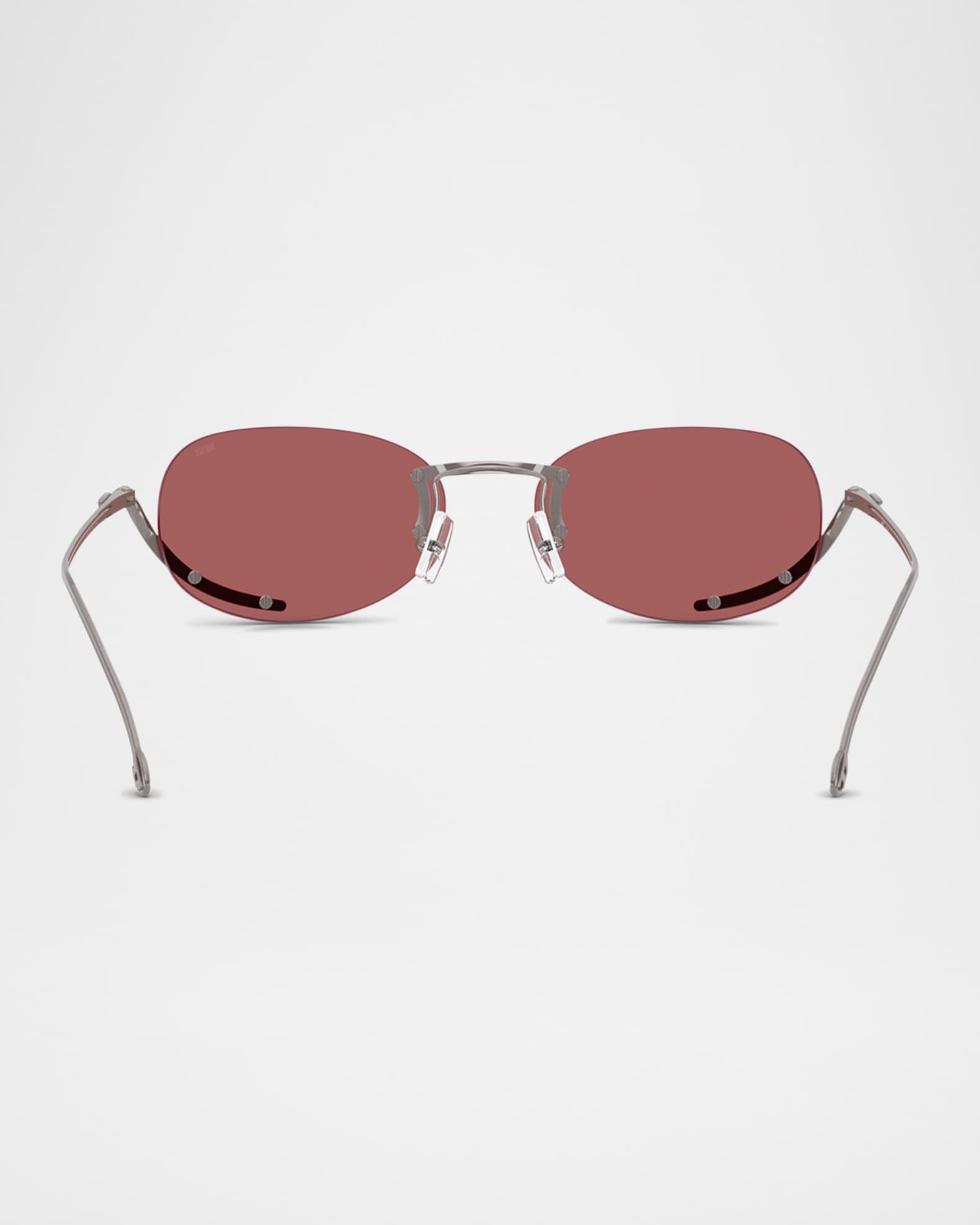 Men's DL1004 Oval Sunglasses Product Image
