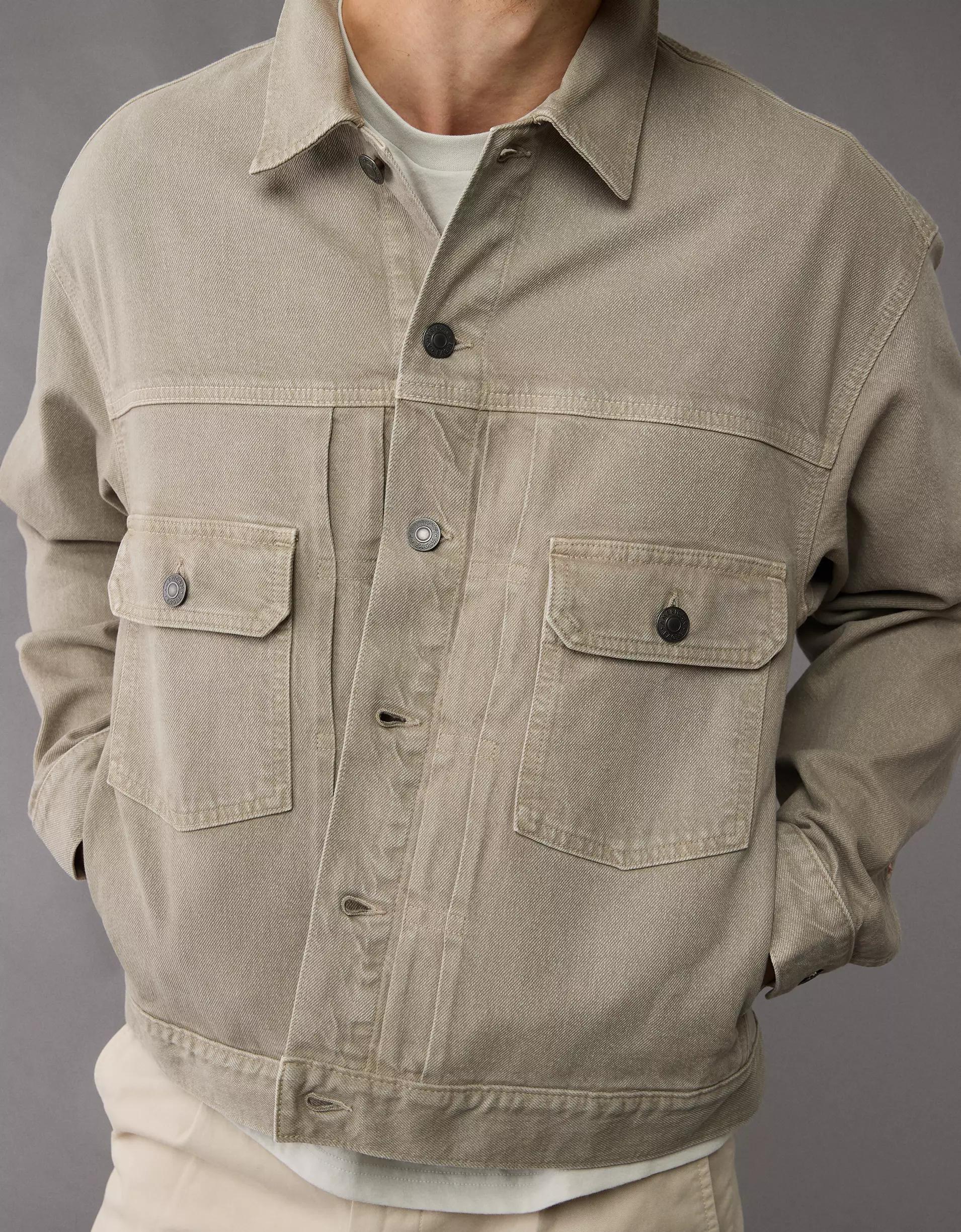 AE Slim Fit Denim Trucker Jacket Product Image