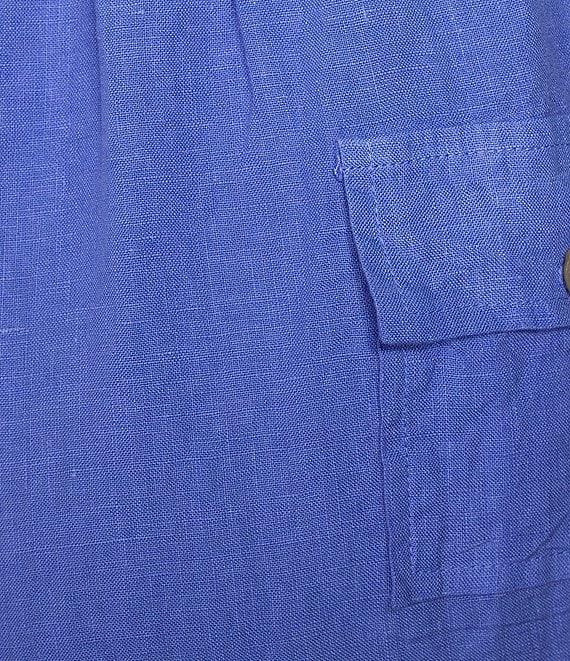 Bryn Walker Plus Saba Light Linen Drawstring Waist Straight Leg Pants Product Image