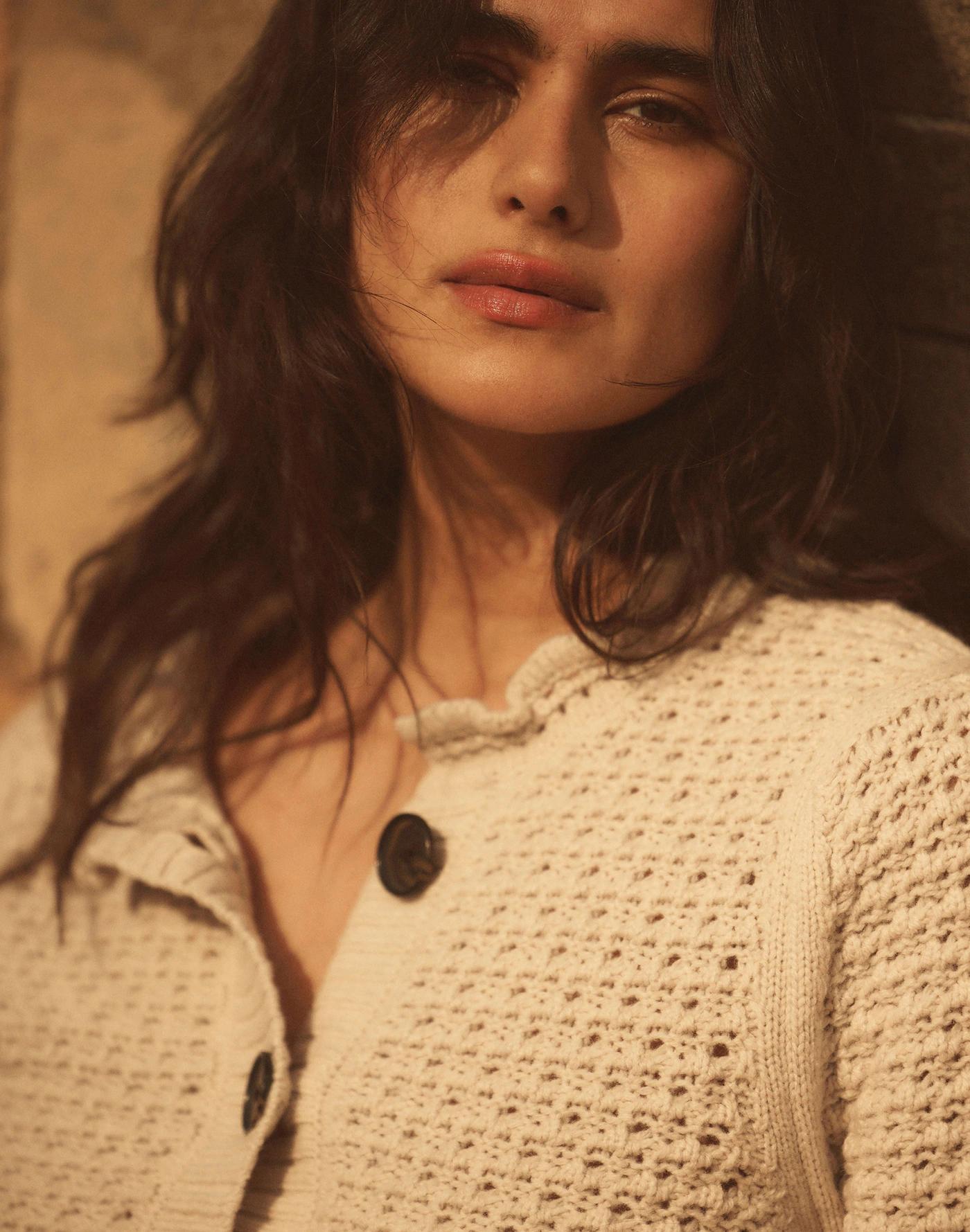 Scalloped Merino Wool-Blend Cardigan Product Image