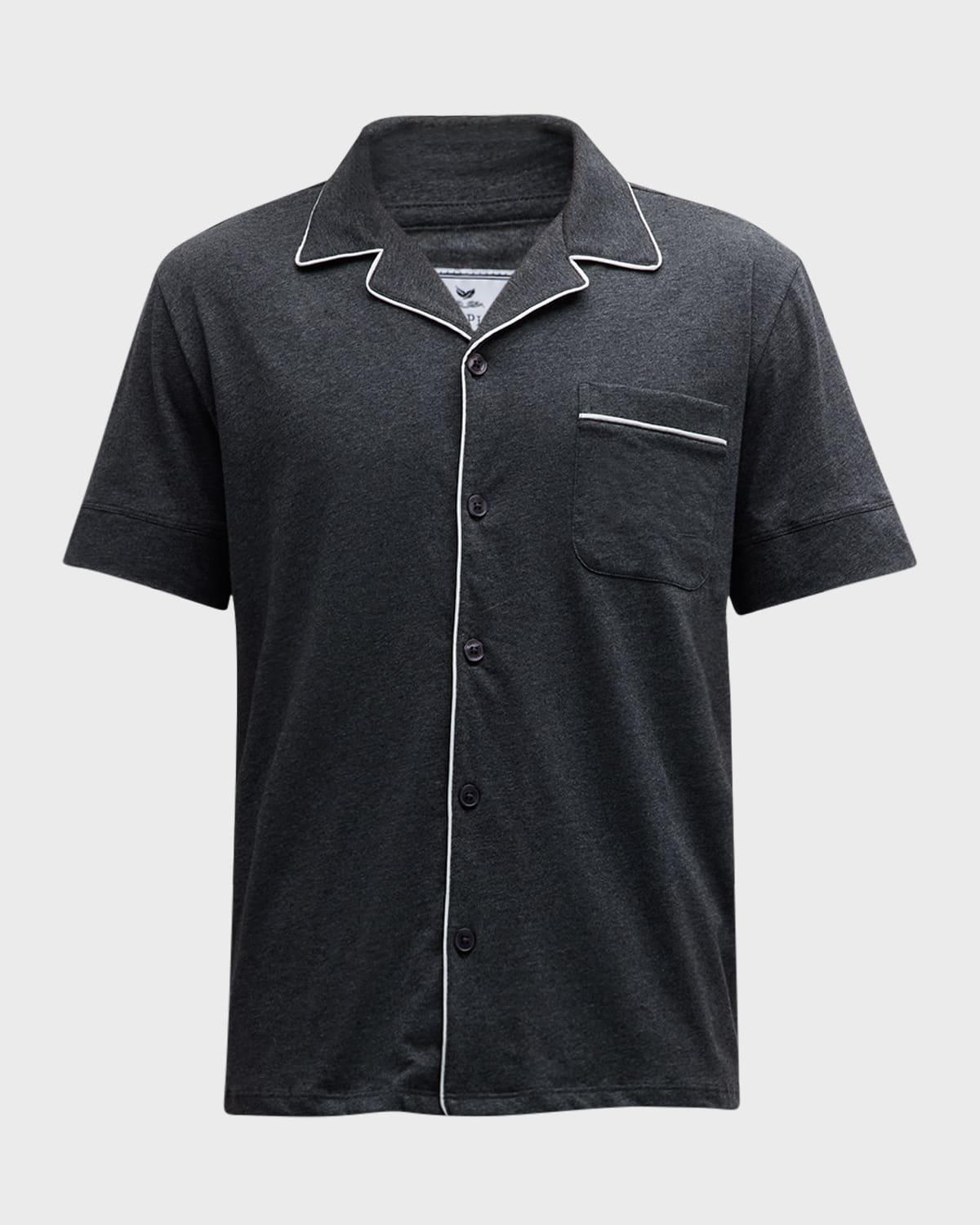 Mens Pima Cotton Short Pajama Set Product Image