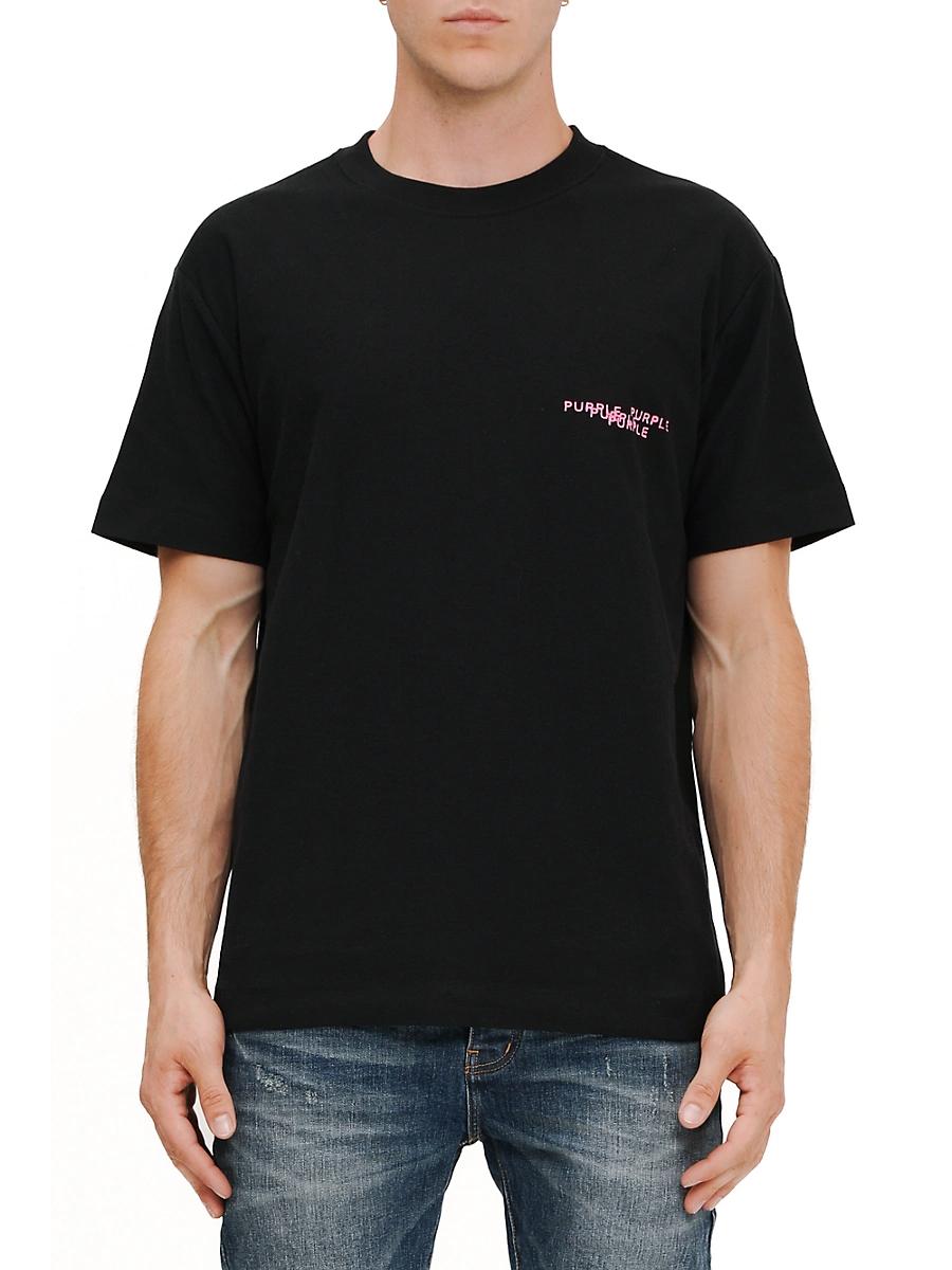 Mens Logo Textured Jersey T-Shirt Product Image