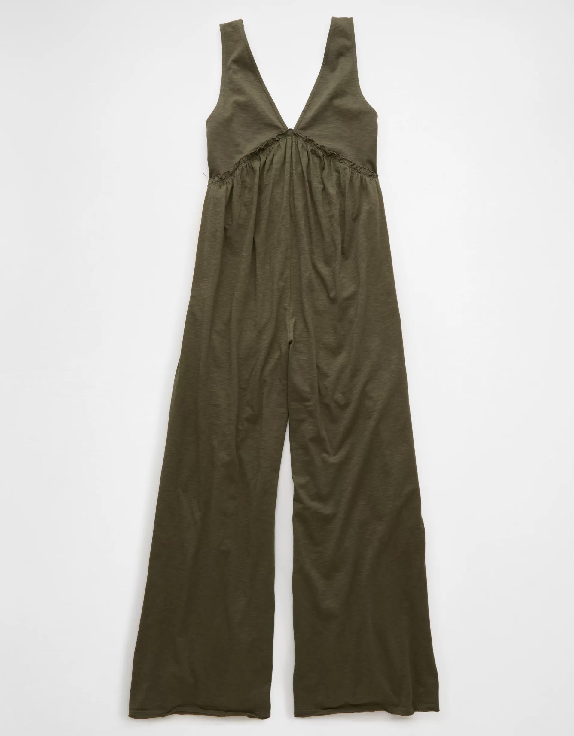 AE Sunchaser Knit V-Neck Jumpsuit Product Image