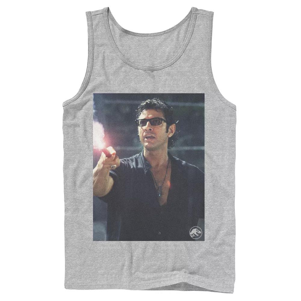 Men's Jurassic Park Ian Malcolm Road Flare Photo Graphic Tank Top,  Product Image
