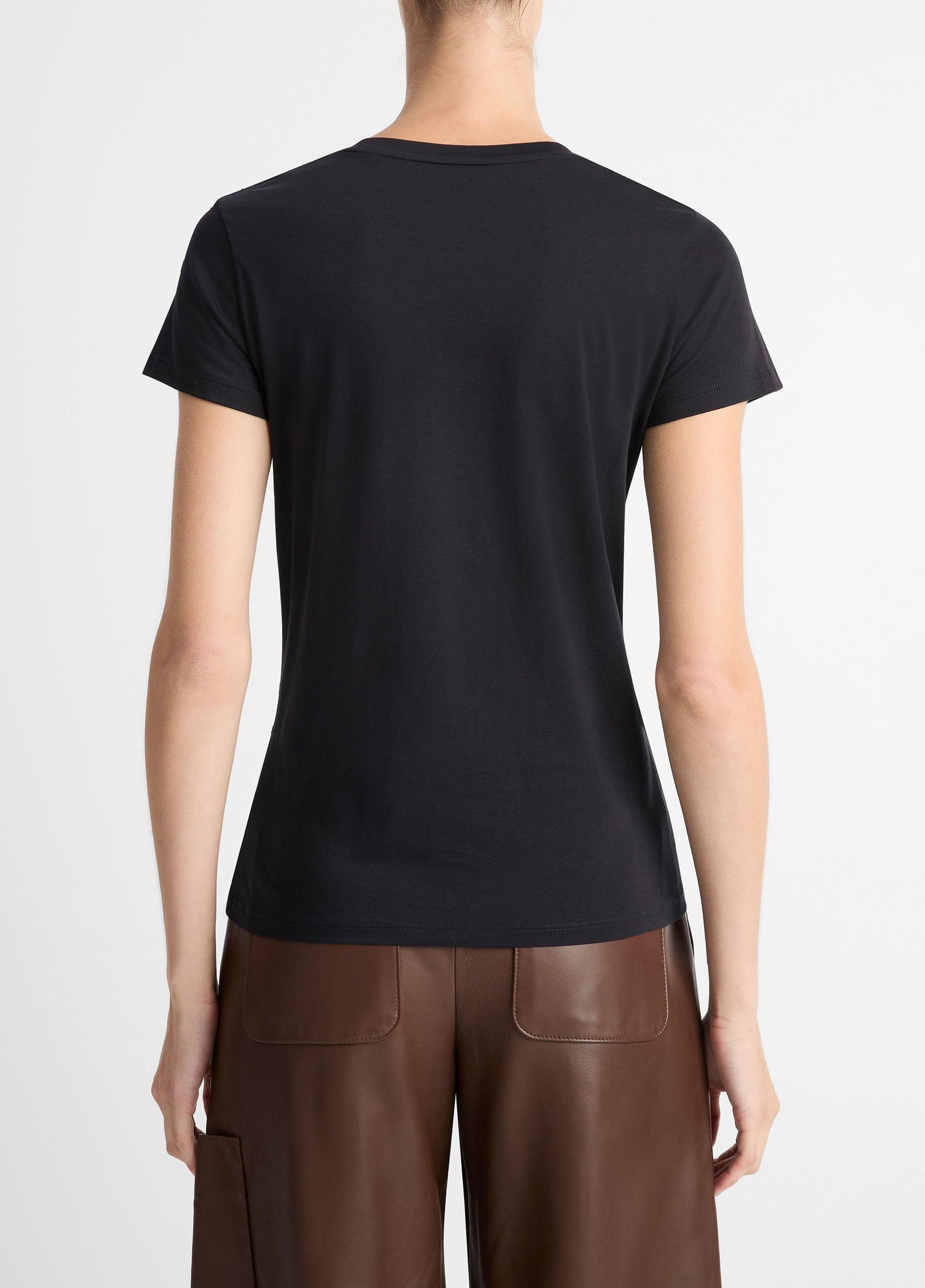 Essential Pima Cotton Crew Neck T-Shirt Product Image