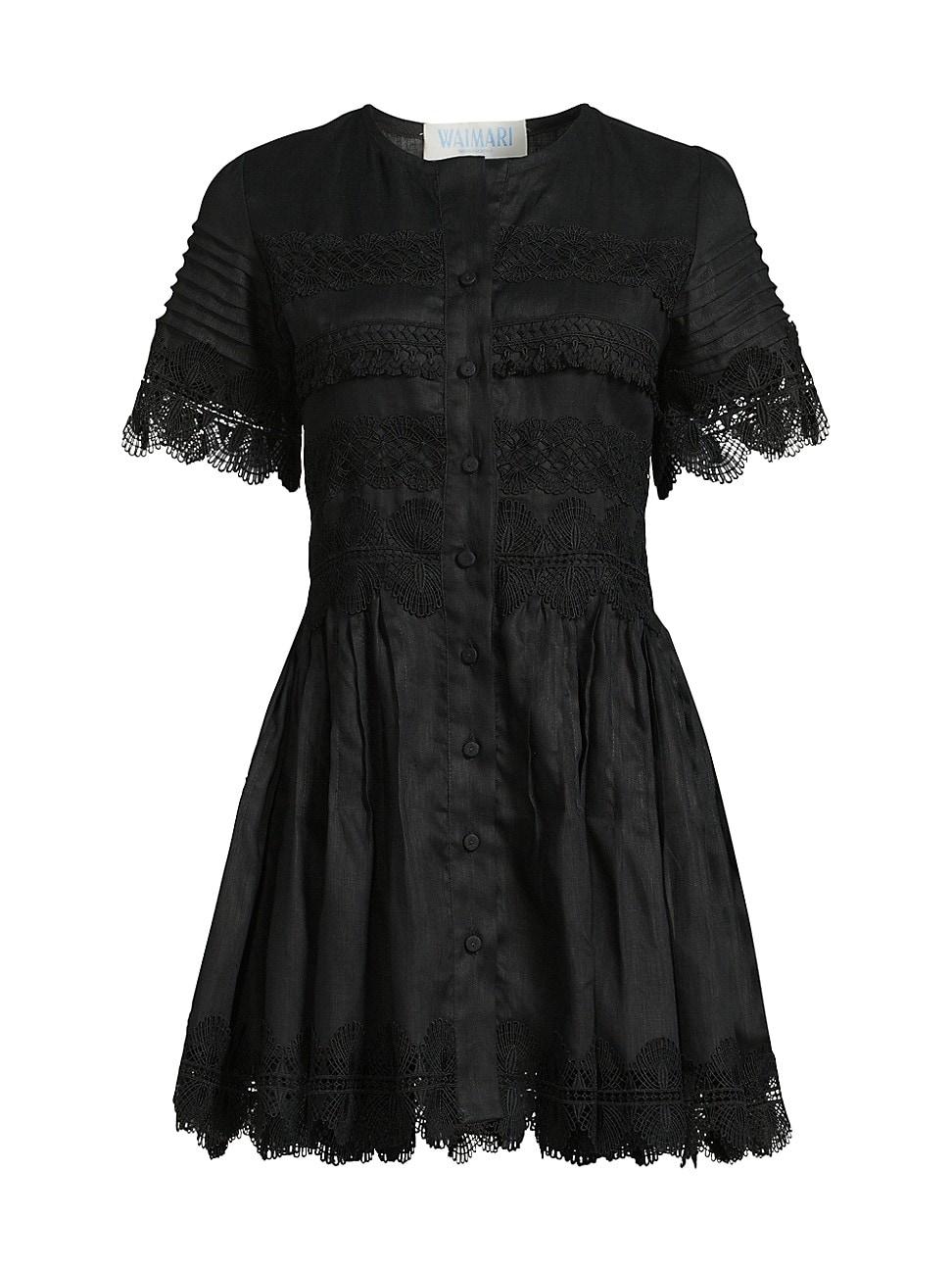 Womens Core Violetta Linen Minidress Product Image