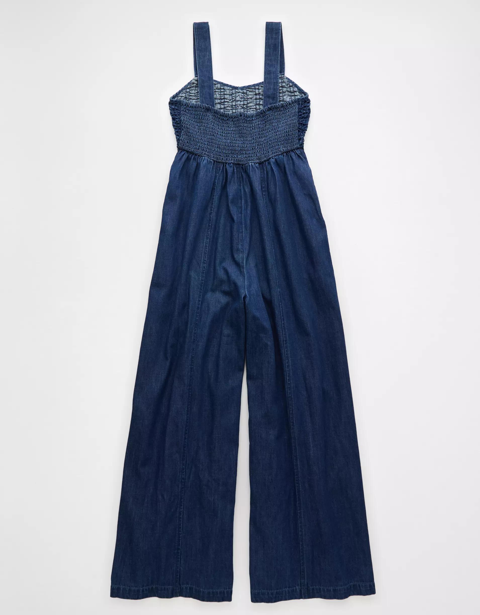 AE Smocked Sweetheart Jumpsuit Product Image