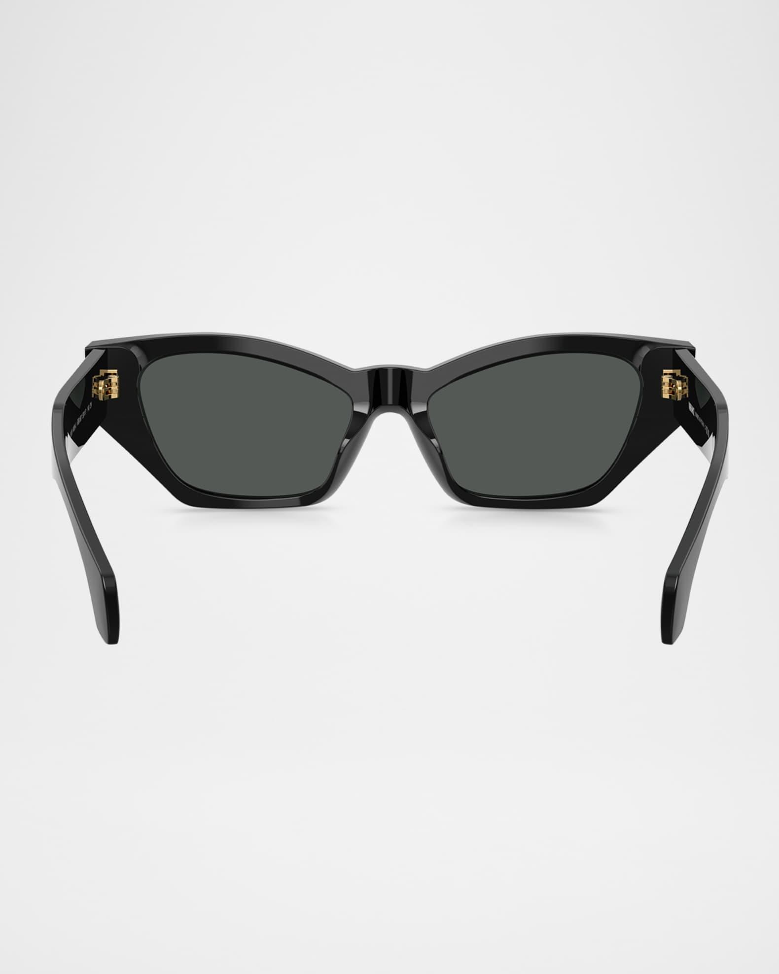 VERSACE Ve4492u Square Logo-print Sunglasses In Black Product Image