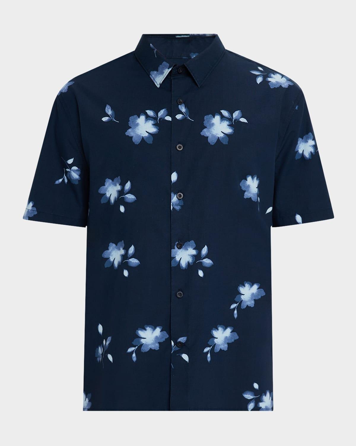 Mens Cascading Floral Sport Shirt Product Image