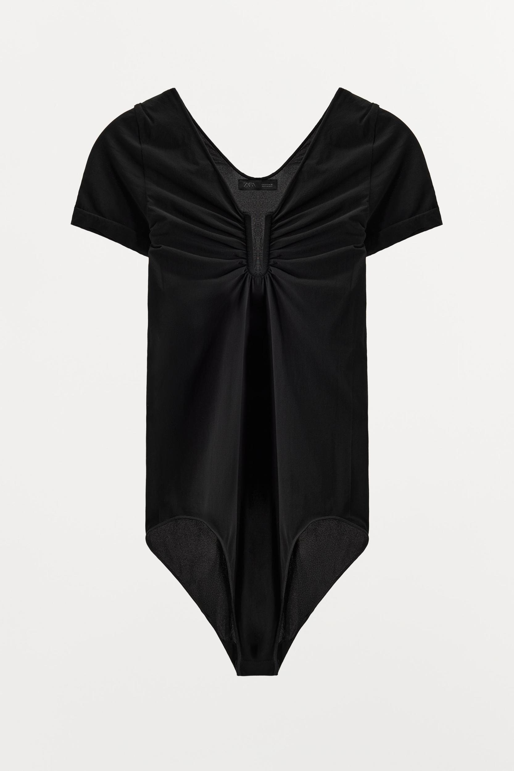 STOCKING BODYSUIT WITH METAL APPLIQUÉ Product Image