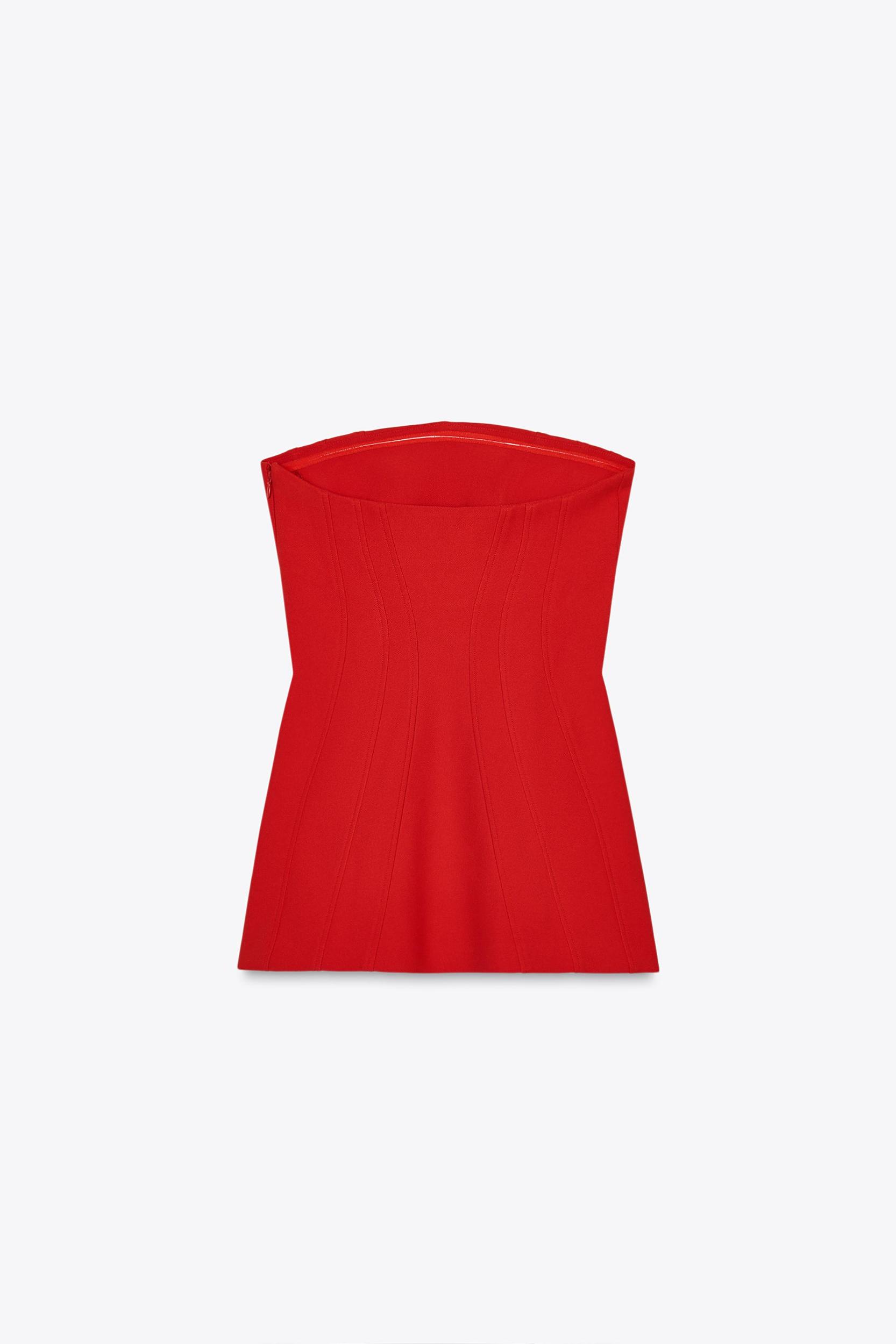 SHORT STRAPLESS DRESS Product Image