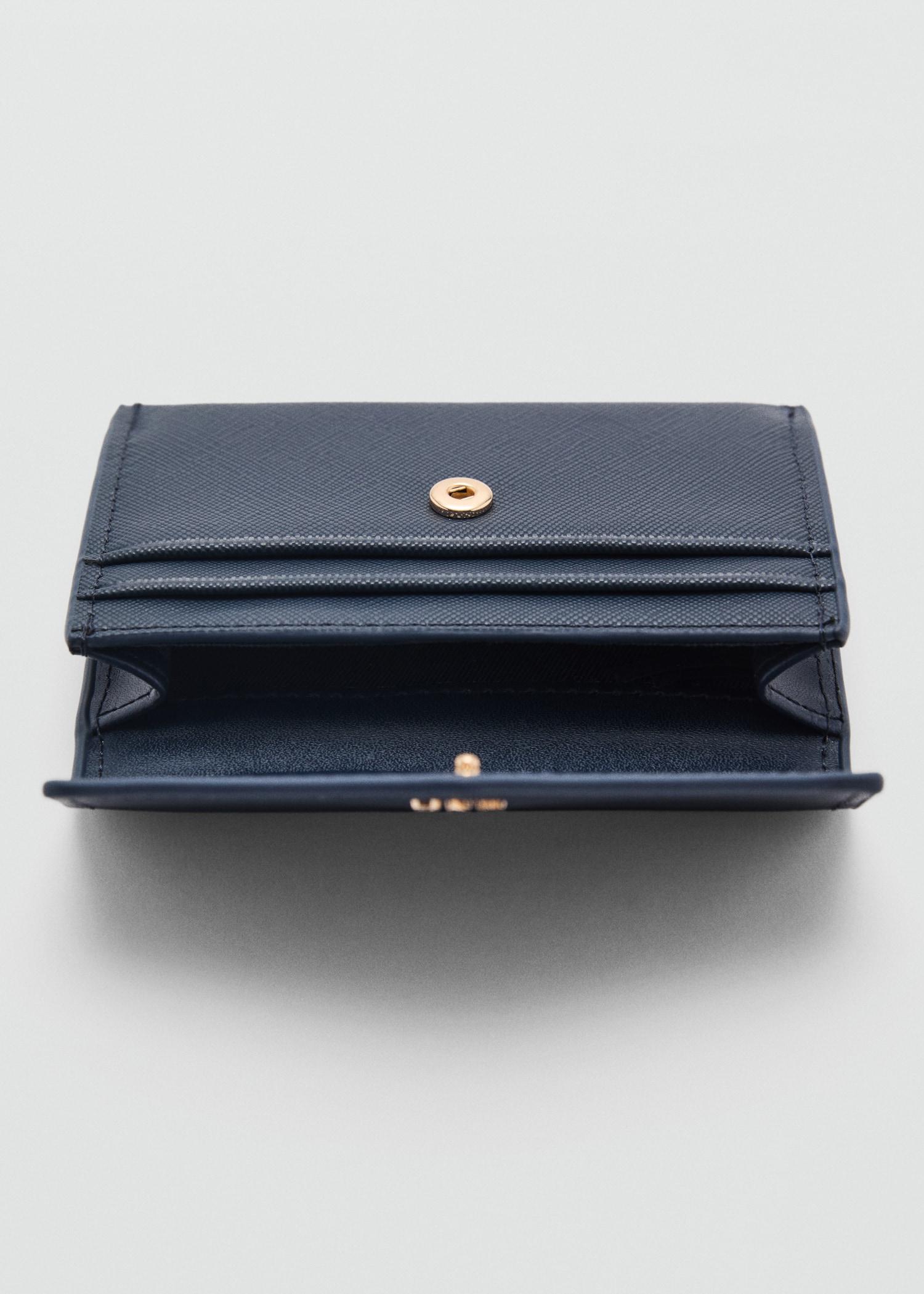Saffiano-effect cardholder - Women | MANGO USA Product Image