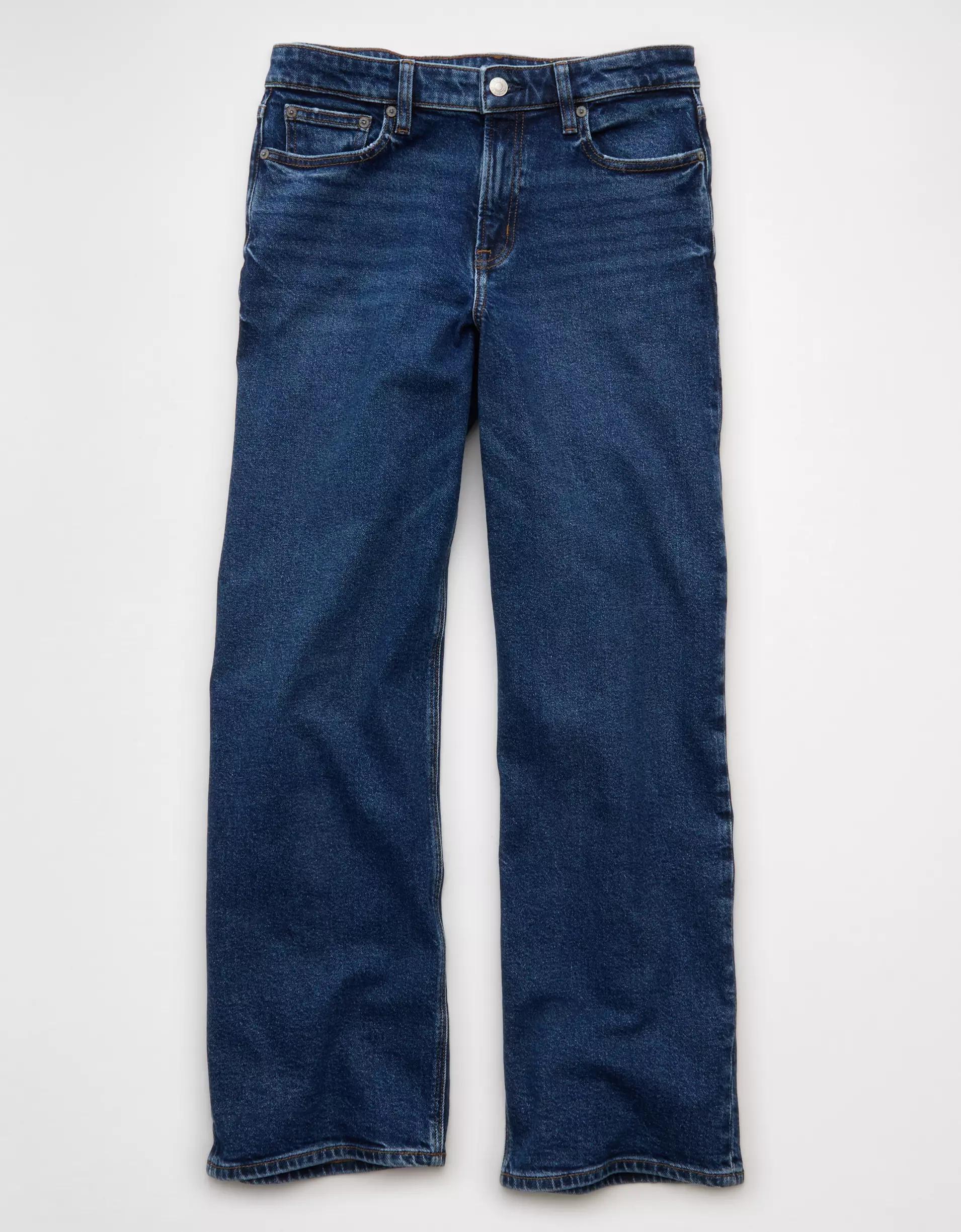 AE Stretch High-Waisted Stovepipe Jean Product Image