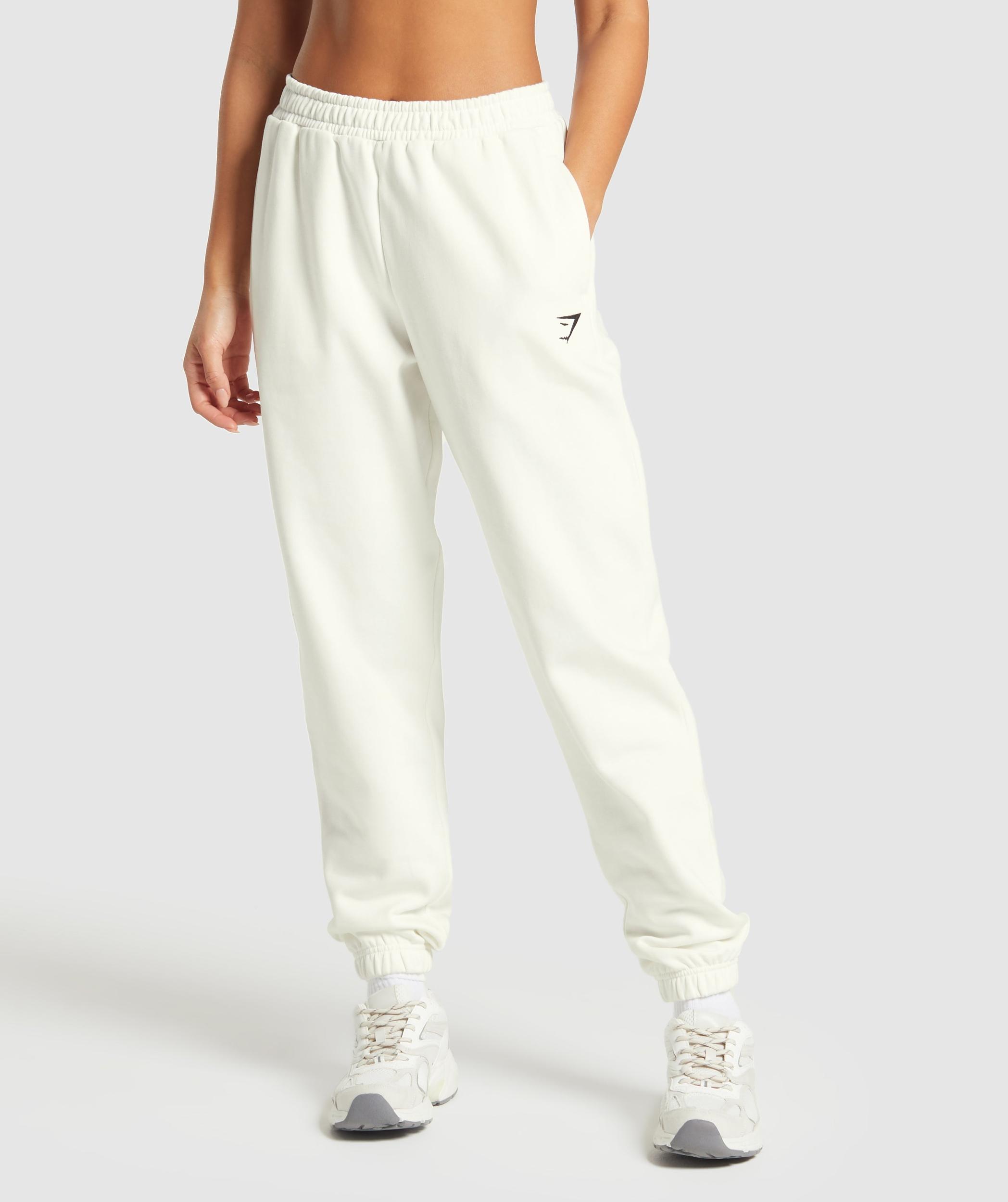 Gymshark Training Fleece Joggers - Soft White Female Product Image
