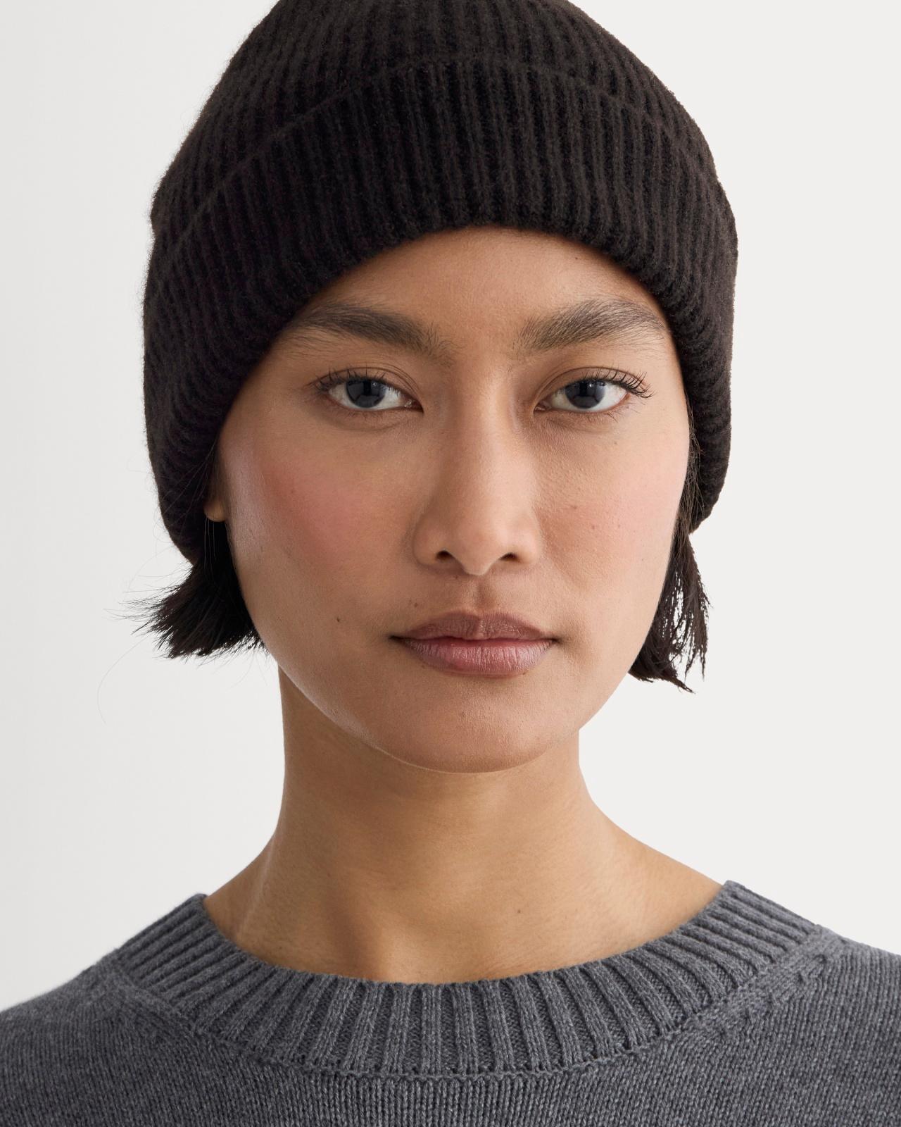 Womens Cashmere Ribbed Beanie by Everlane Product Image