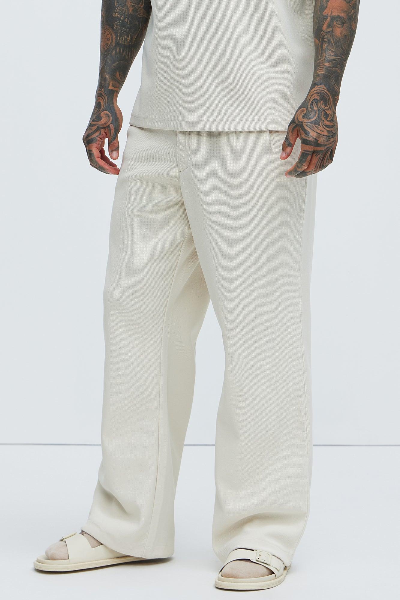 Turner Relaxed Trouser Pants - Cream Product Image