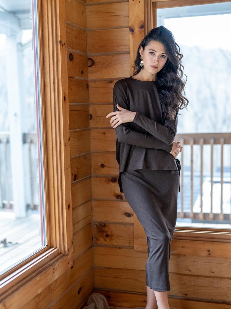 Third by Cee Ribbed Maxi Skirt Product Image