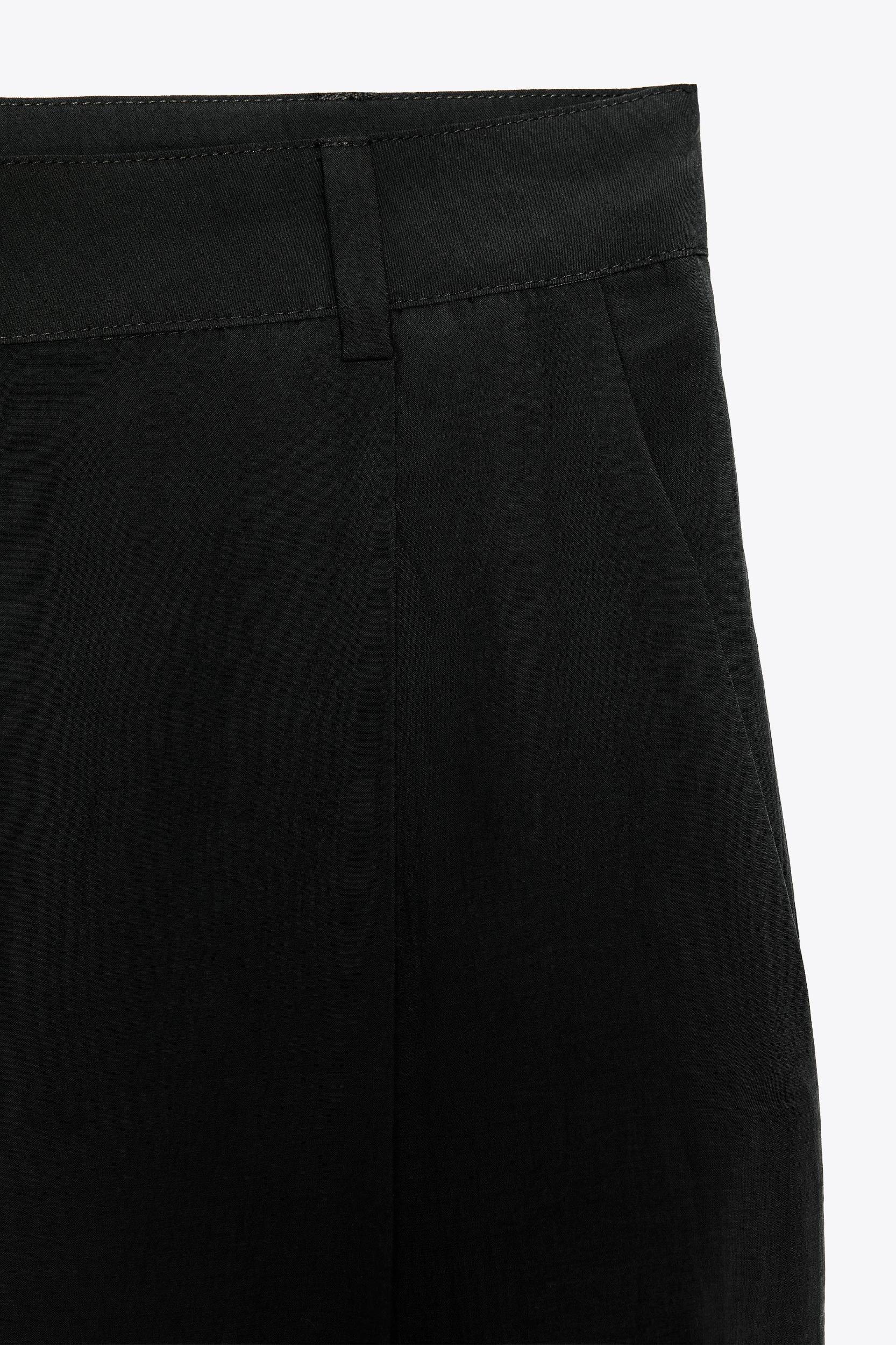 ZW COLLECTION CROPPED PLEATED PANTS Product Image