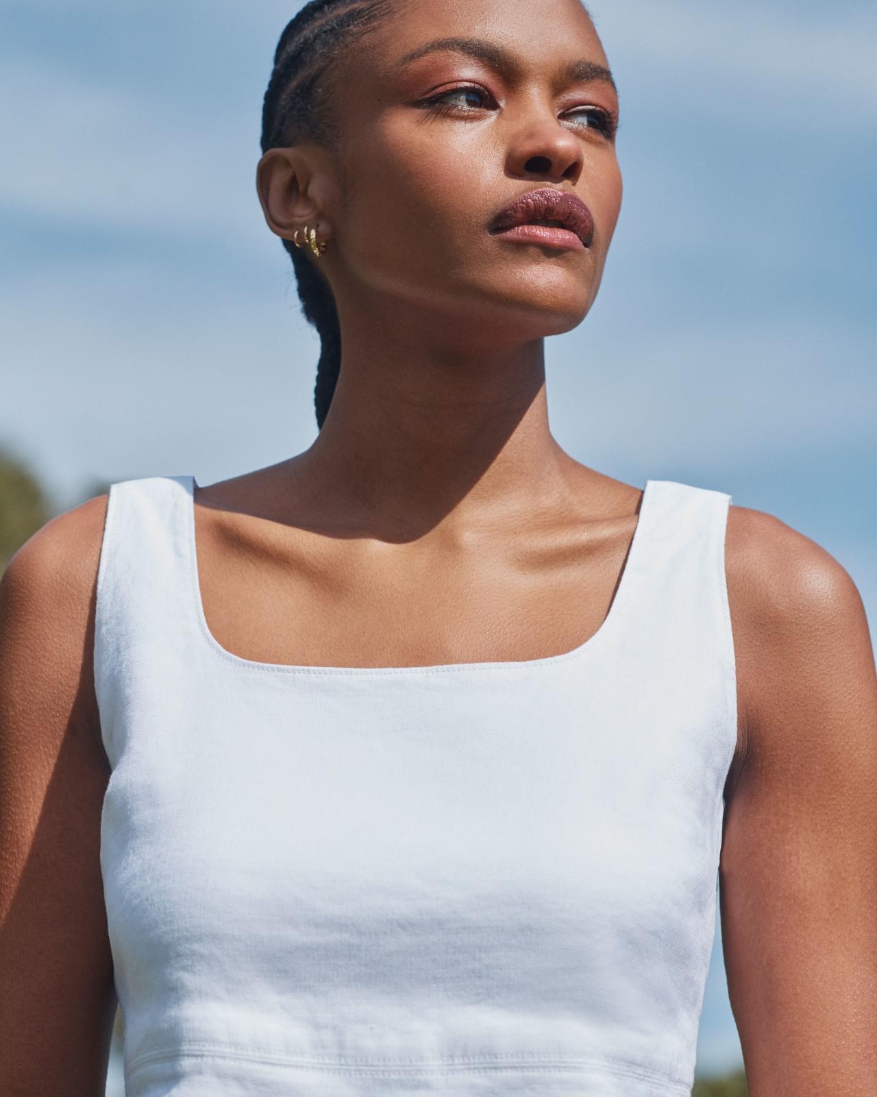 Womens Square Tank in Stretch Linen by Everlane Product Image