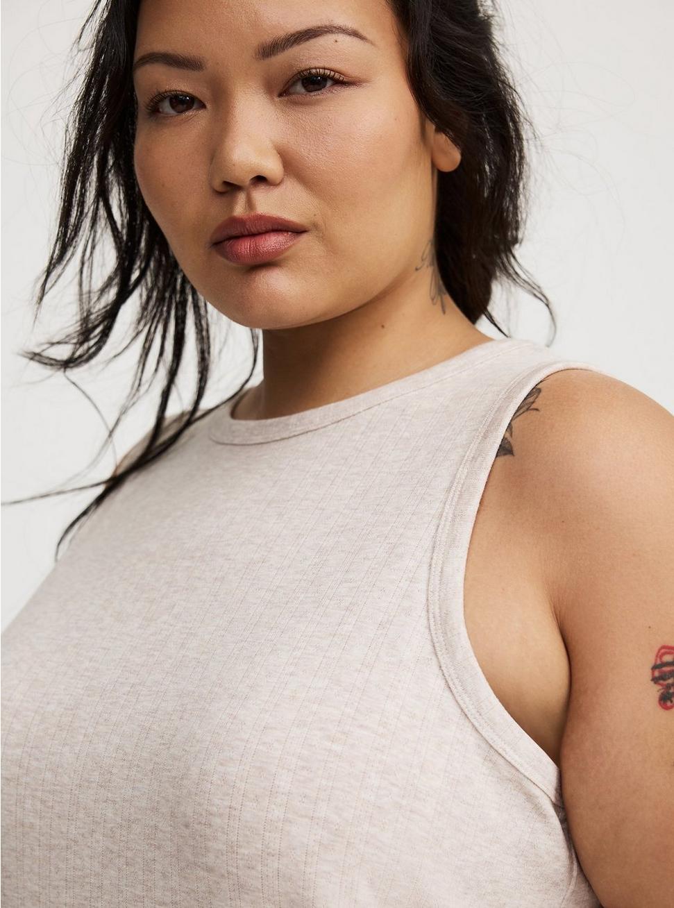 Pointelle High-Neck Sleep Tank Product Image